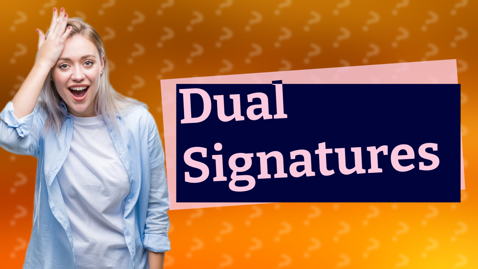 Dual Signatures