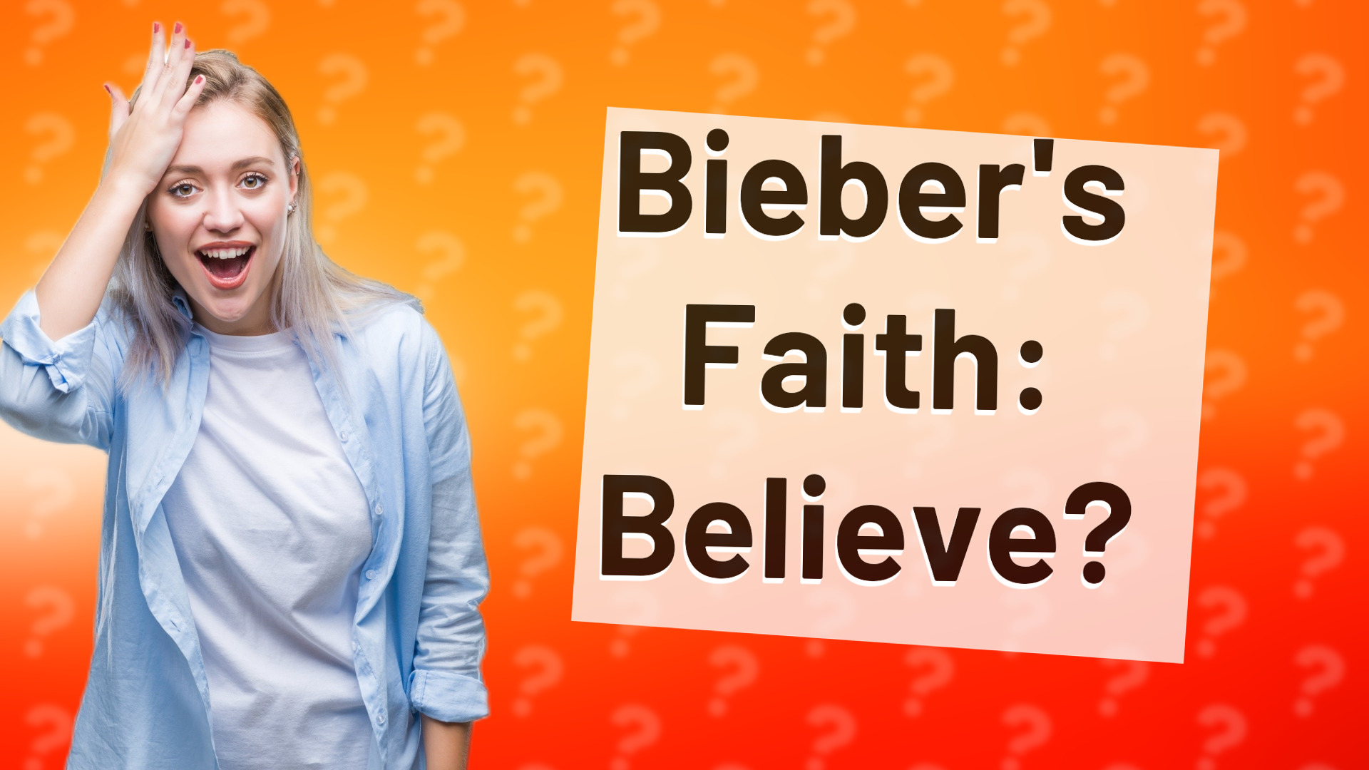 Bieber's Faith: Believe?