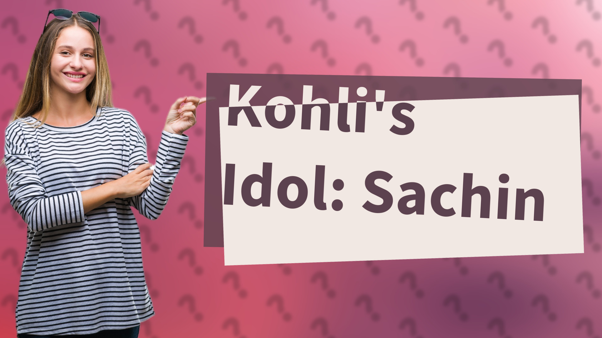 Kohli's Idol: Sachin