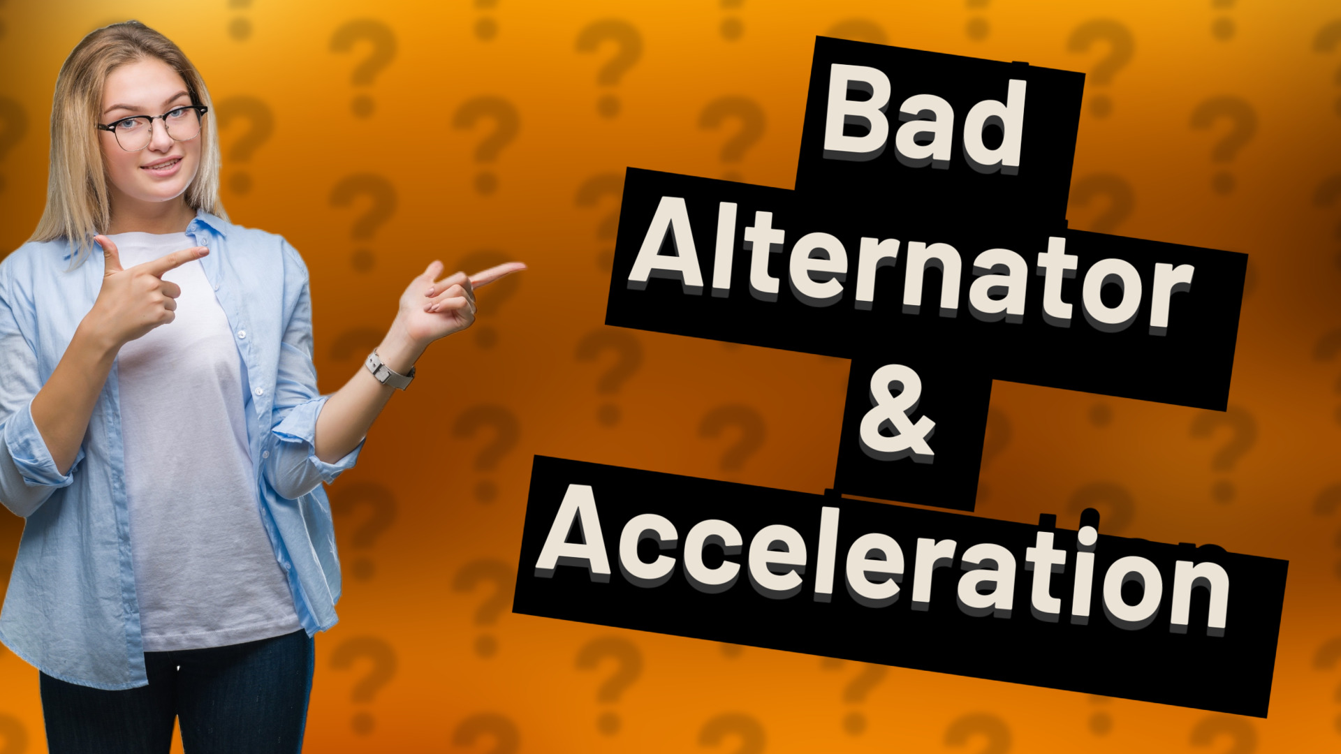 Bad Alternator & Acceleration