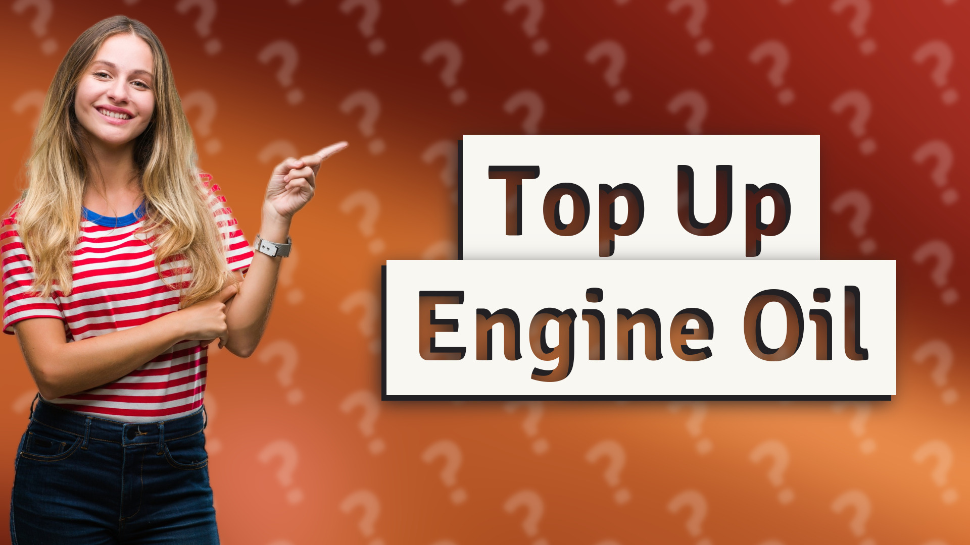 Top Up Engine Oil