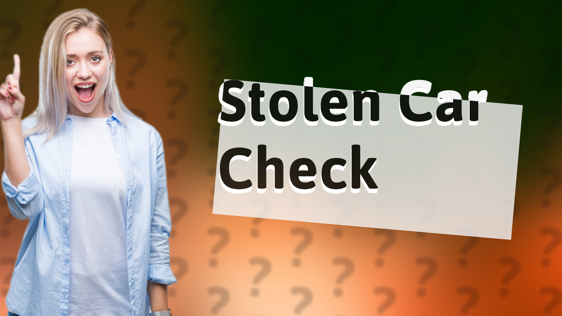 Stolen Car Check