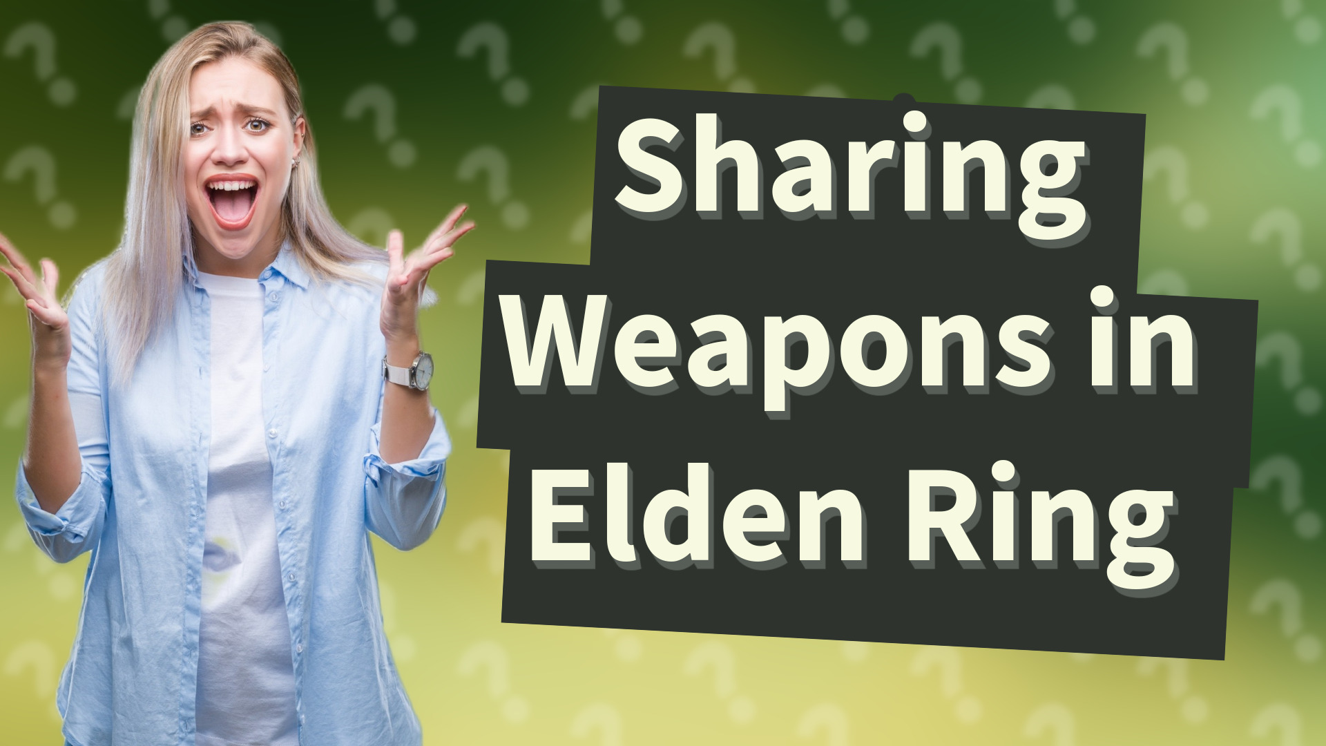 Sharing Weapons in Elden Ring