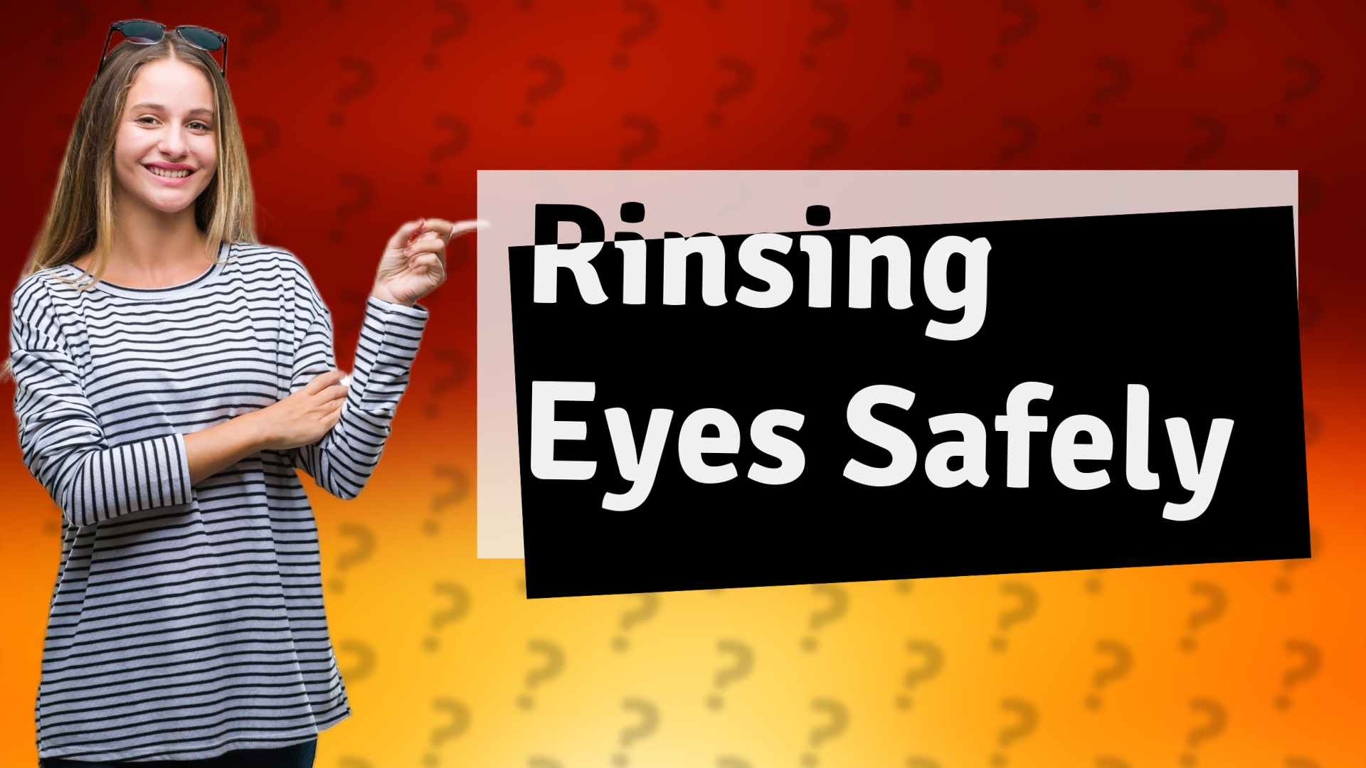 Rinsing Eyes Safely