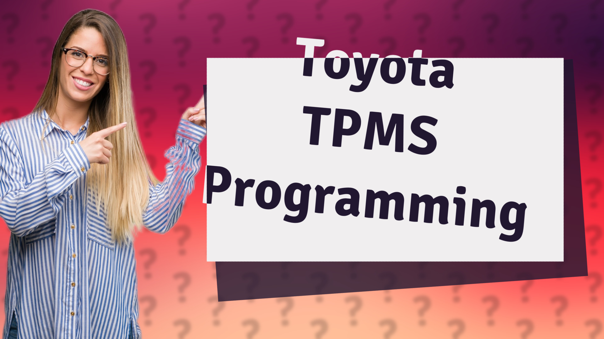 Toyota TPMS Programming