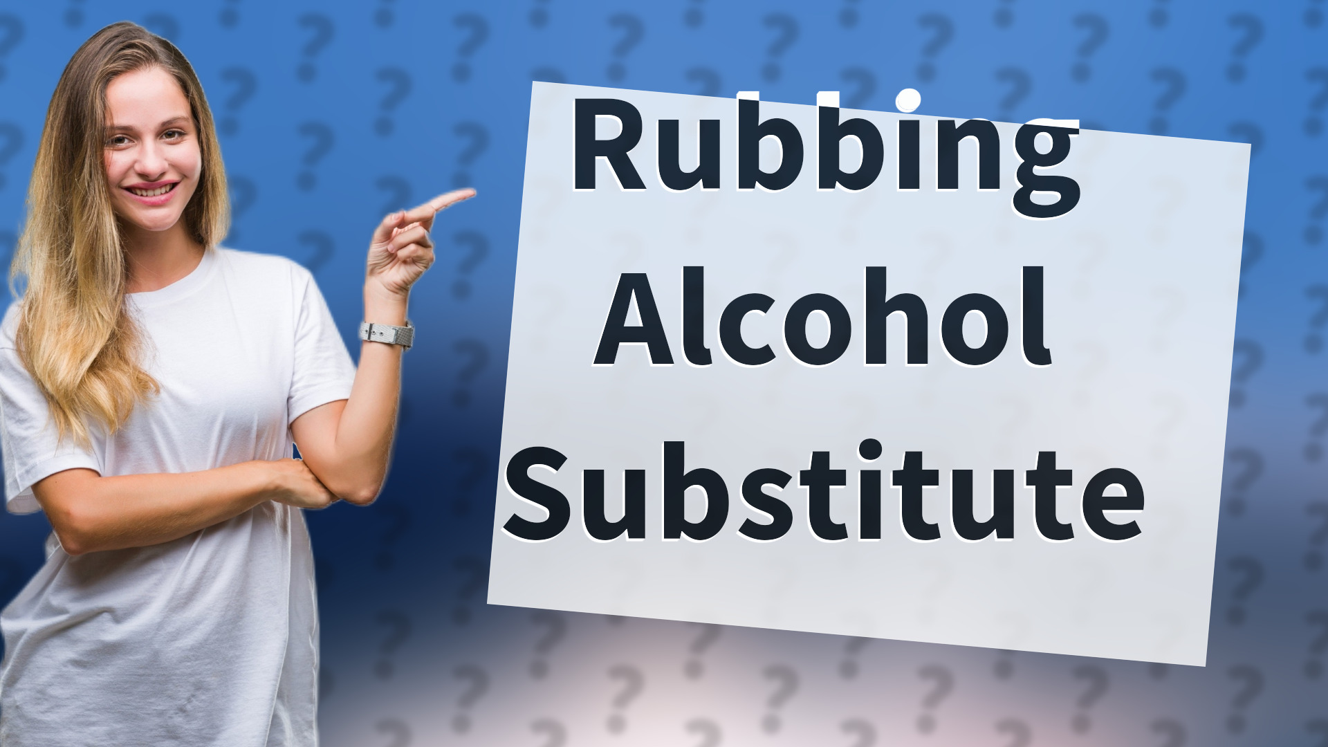 Rubbing Alcohol Substitute