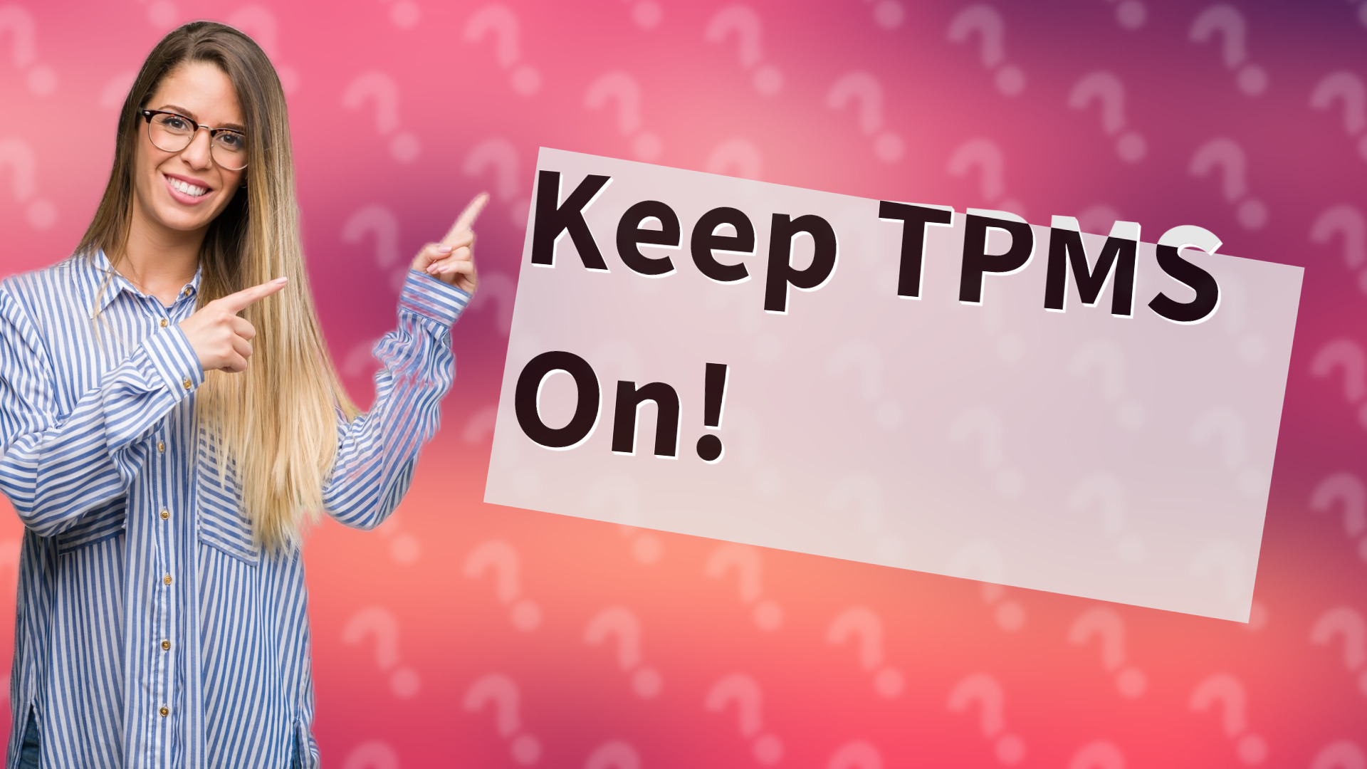 Keep TPMS On!