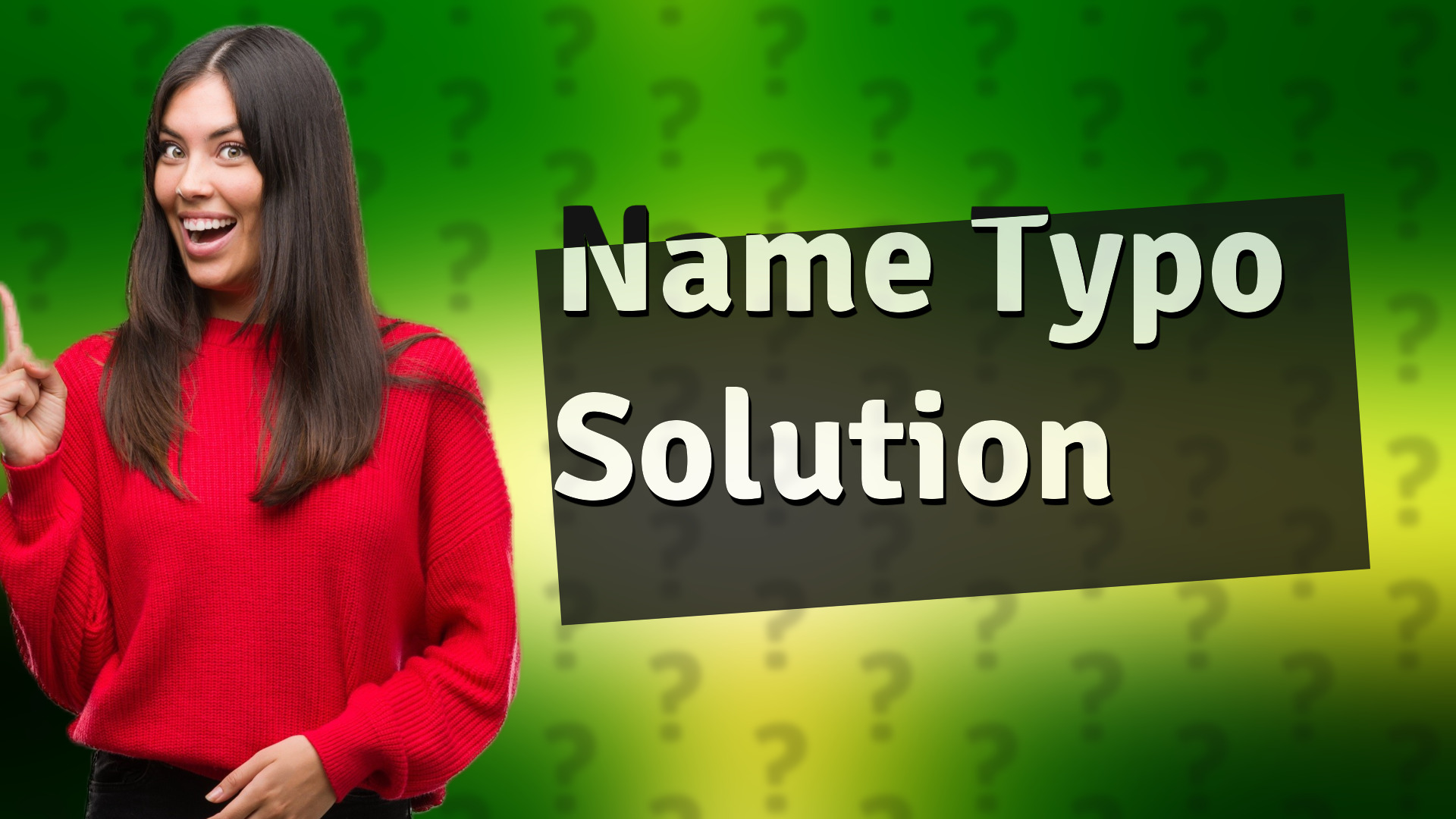 Name Typo Solution