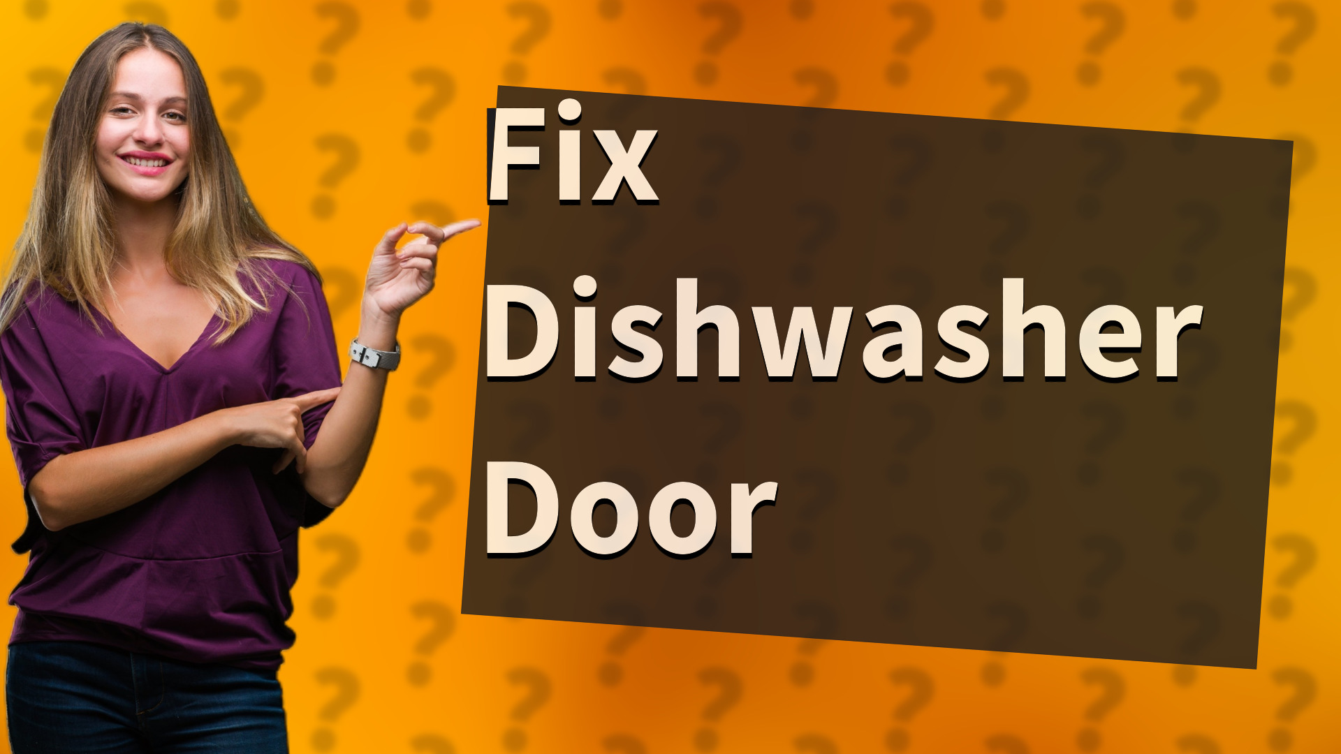 Fix Dishwasher Door