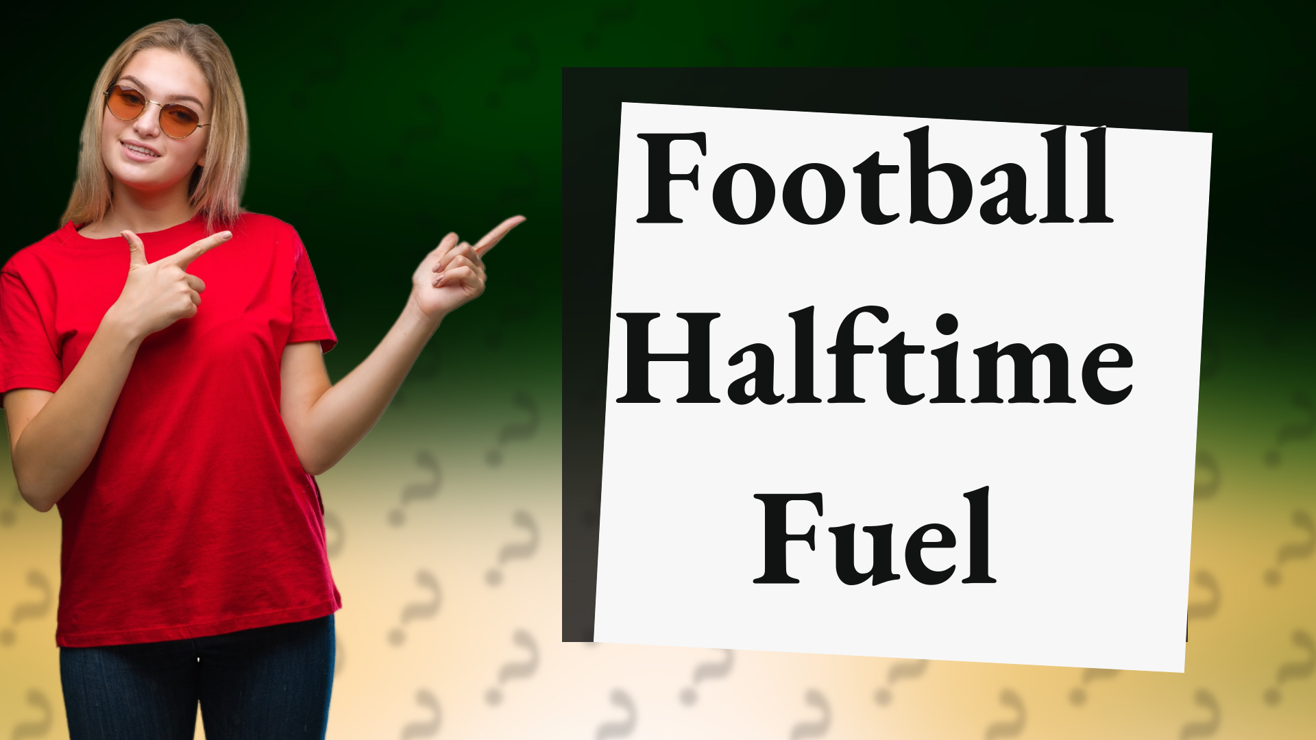 Football Halftime Fuel