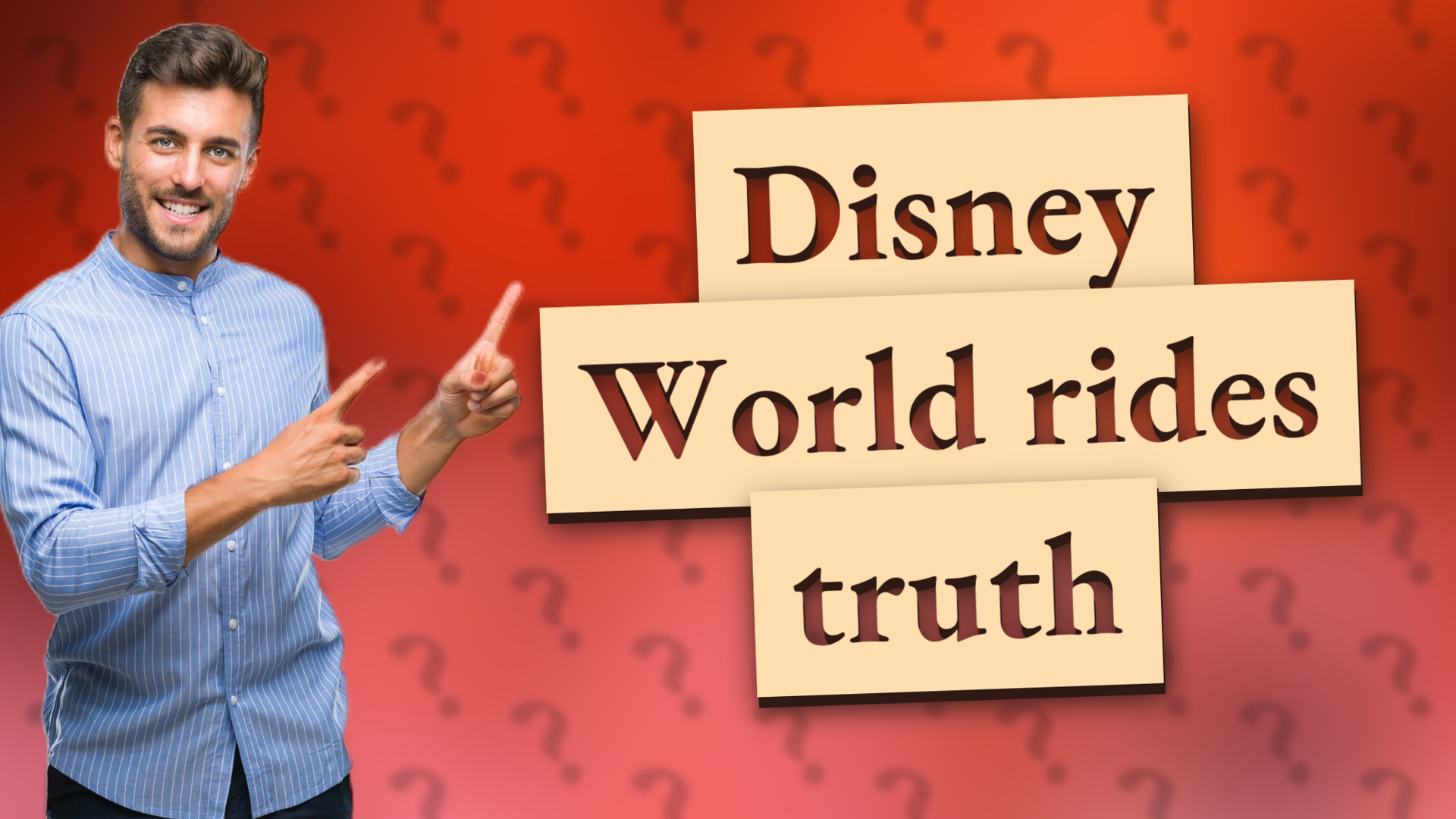 Disney World rides truth