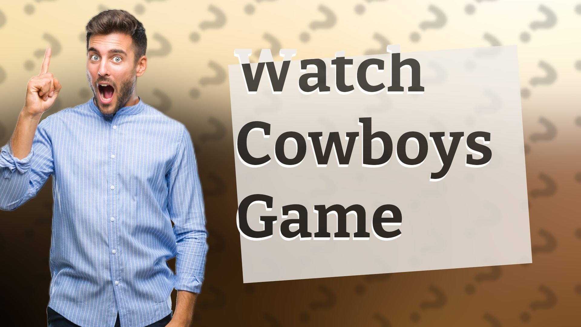 Watch Cowboys Game