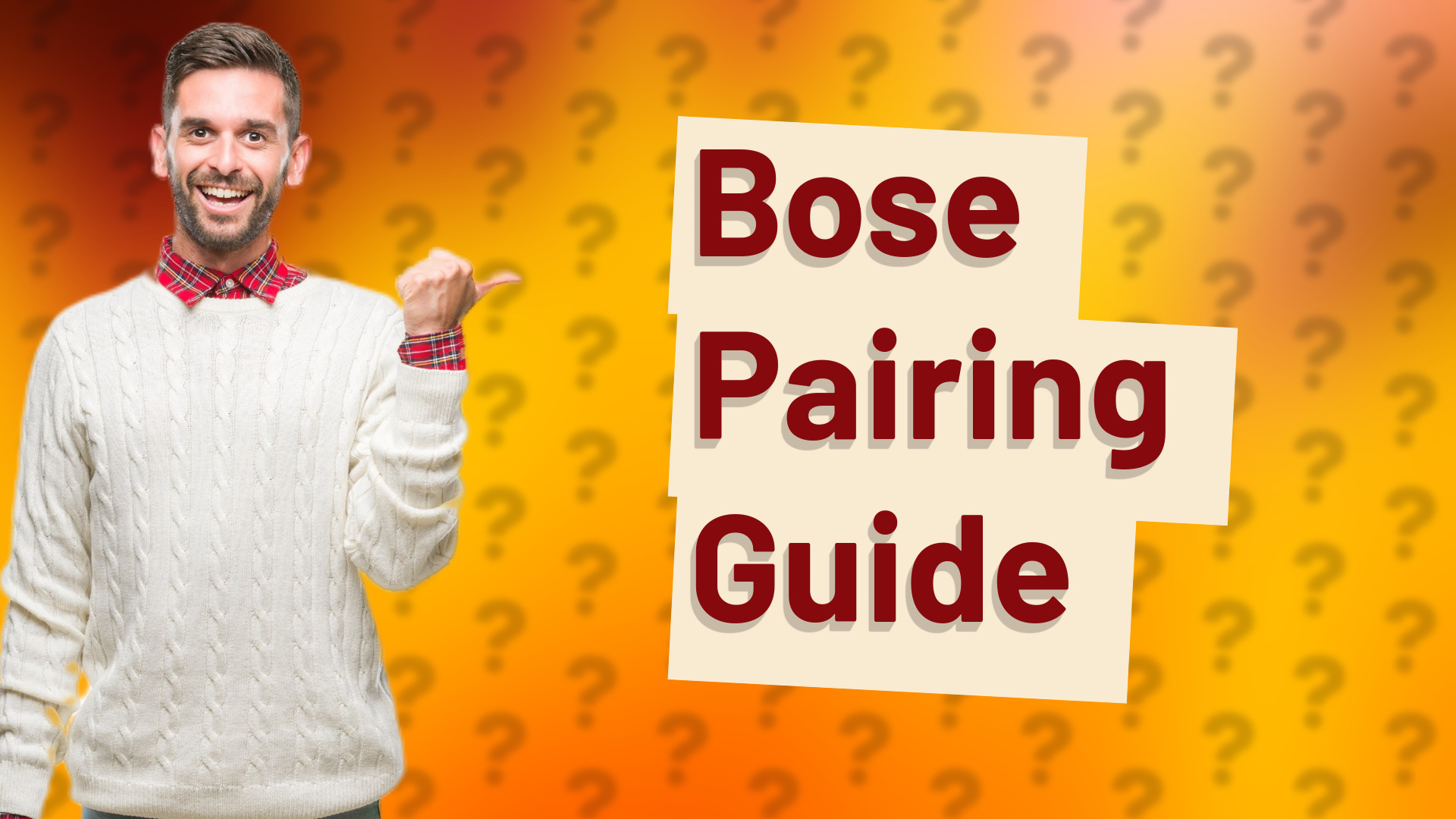 Bose Pairing Guide