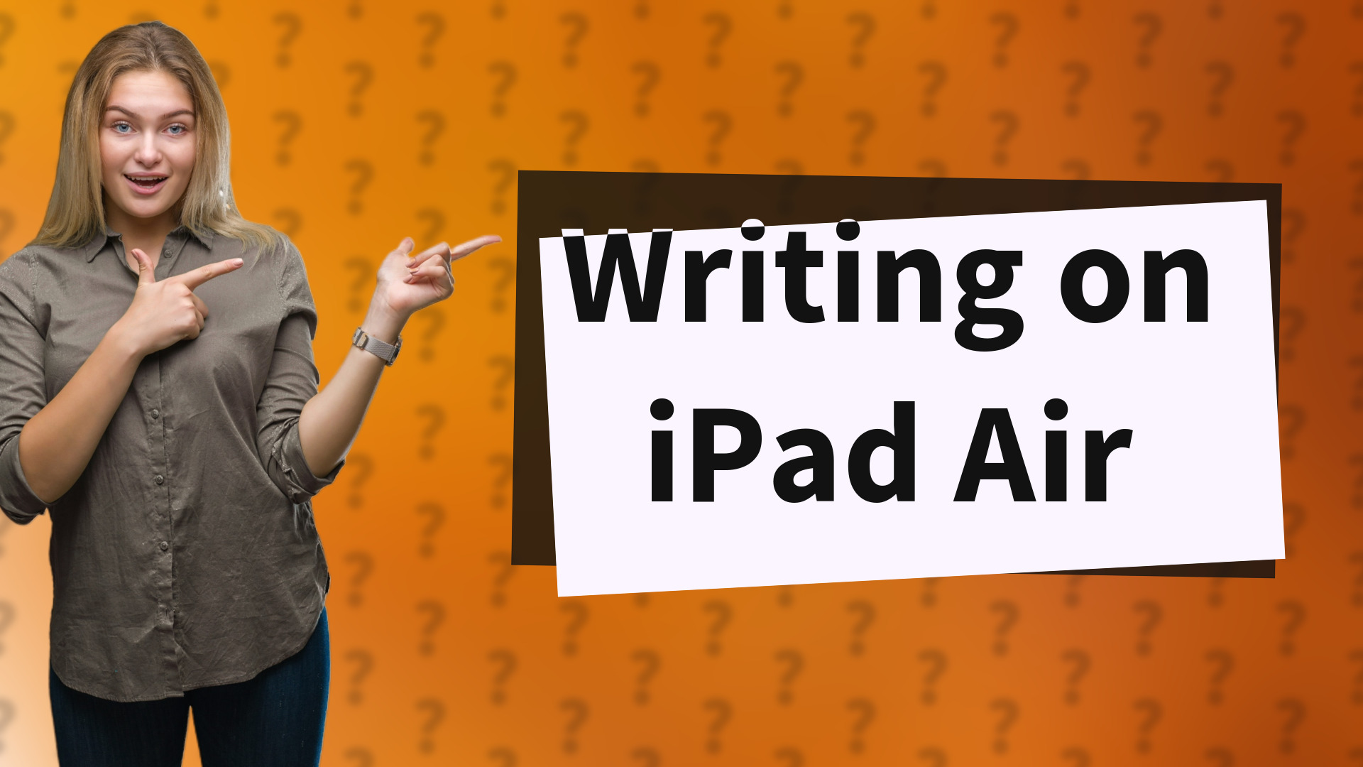 Writing on iPad Air