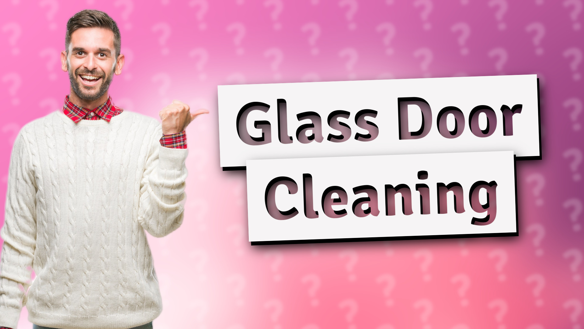 Glass Door Cleaning
