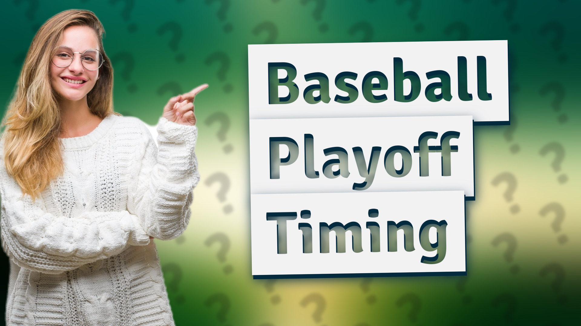 Baseball Playoff Timing