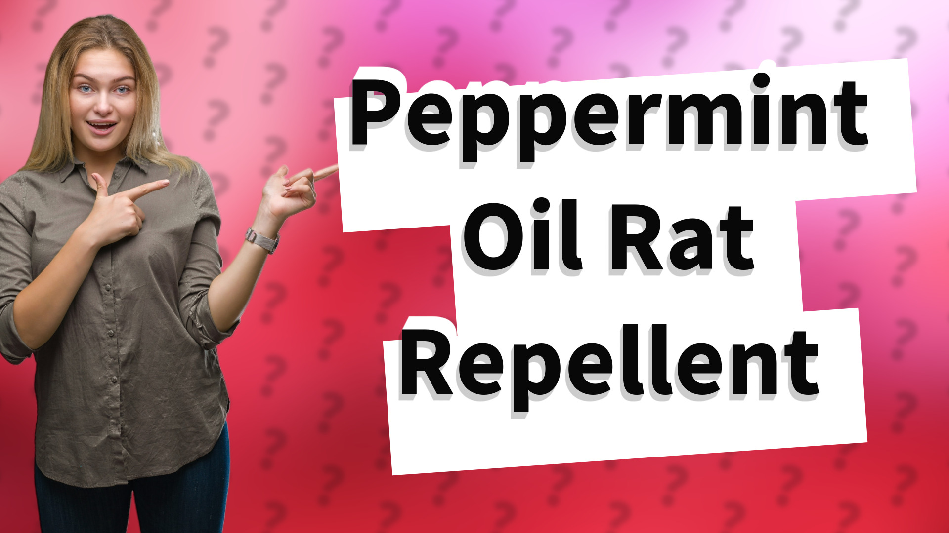 Peppermint Oil Rat Repellent
