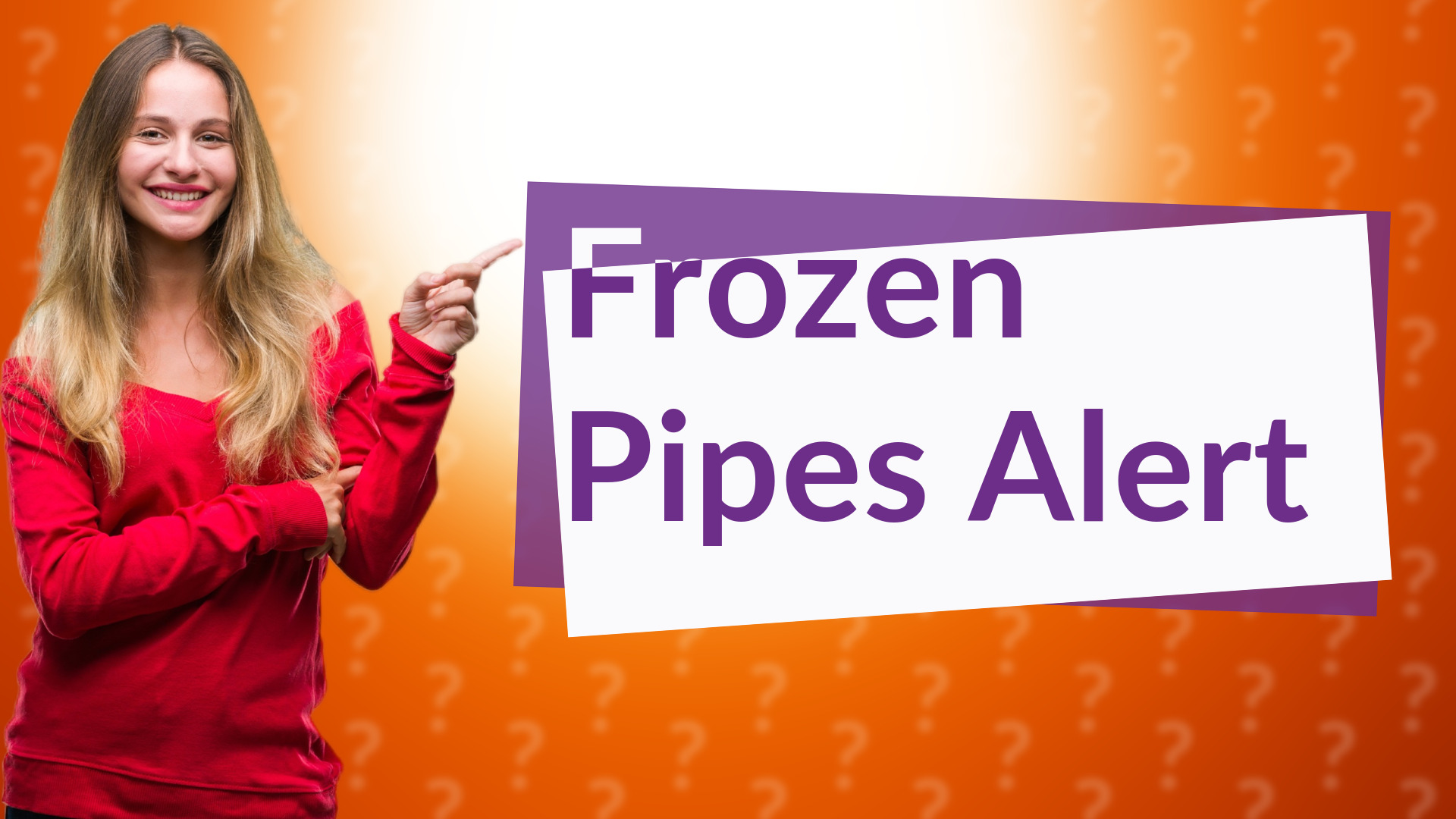 Frozen Pipes Alert
