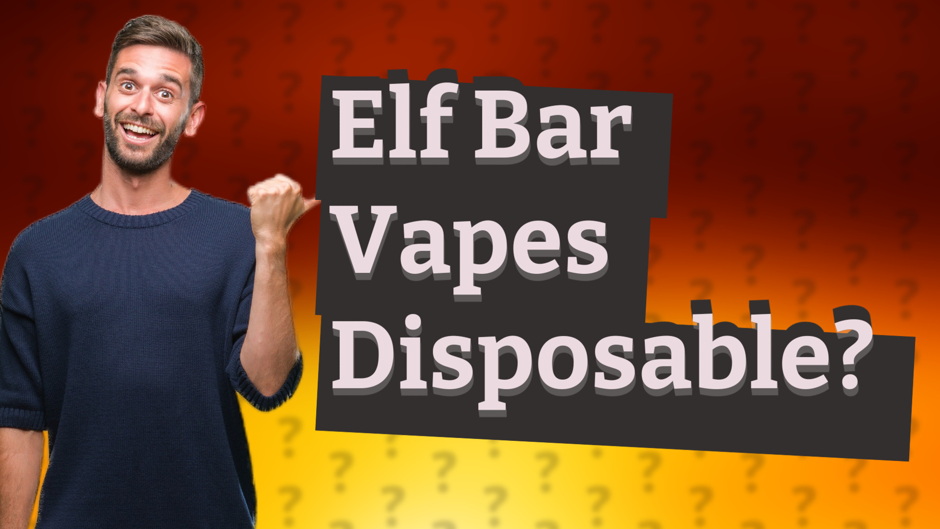 Elf Bar Vapes Disposable?