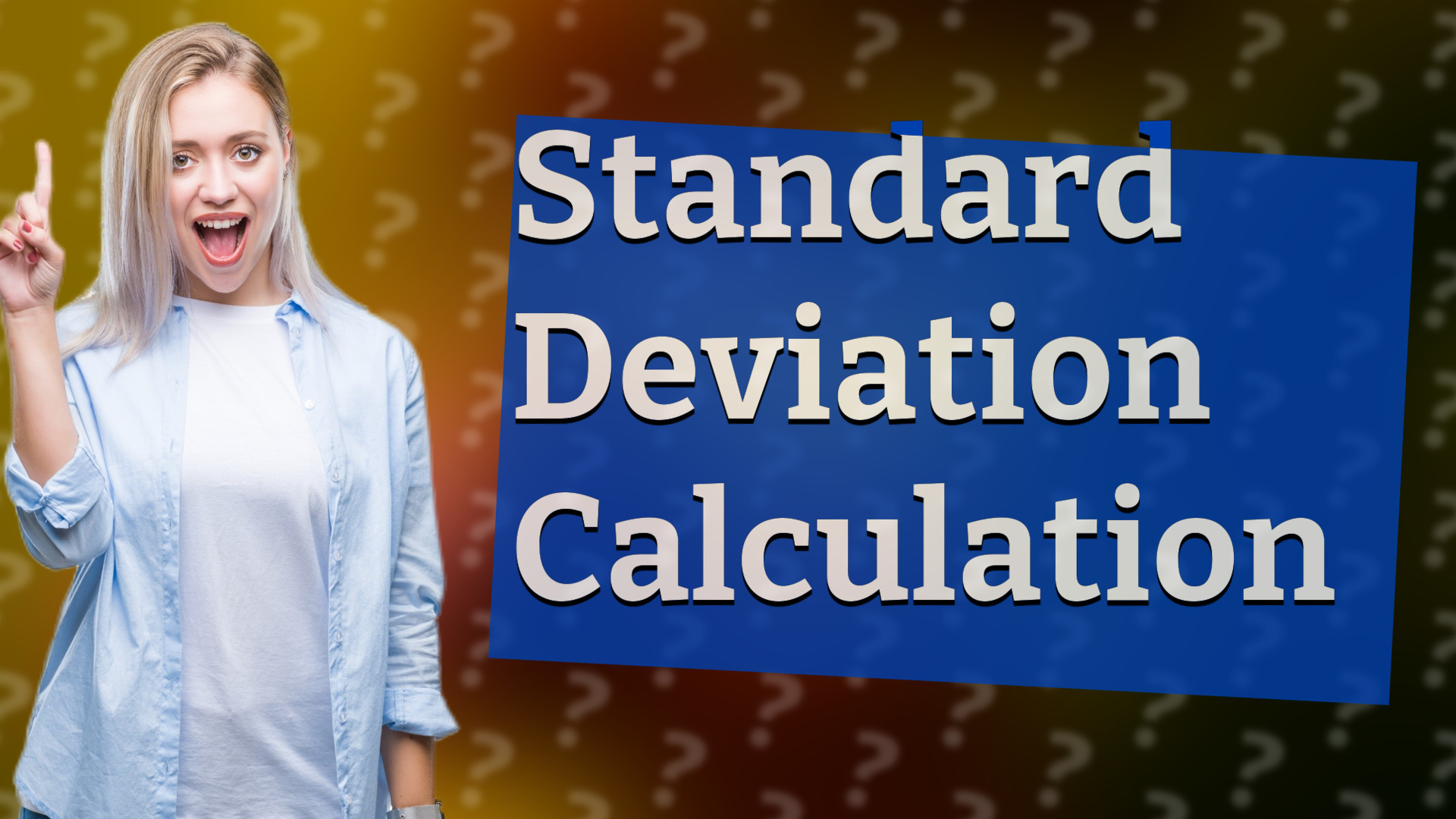 Standard Deviation Calculation