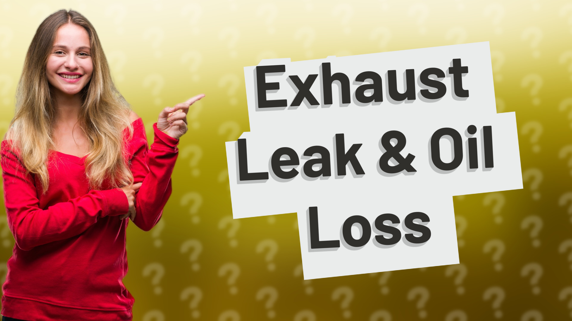 Exhaust Leak & Oil Loss