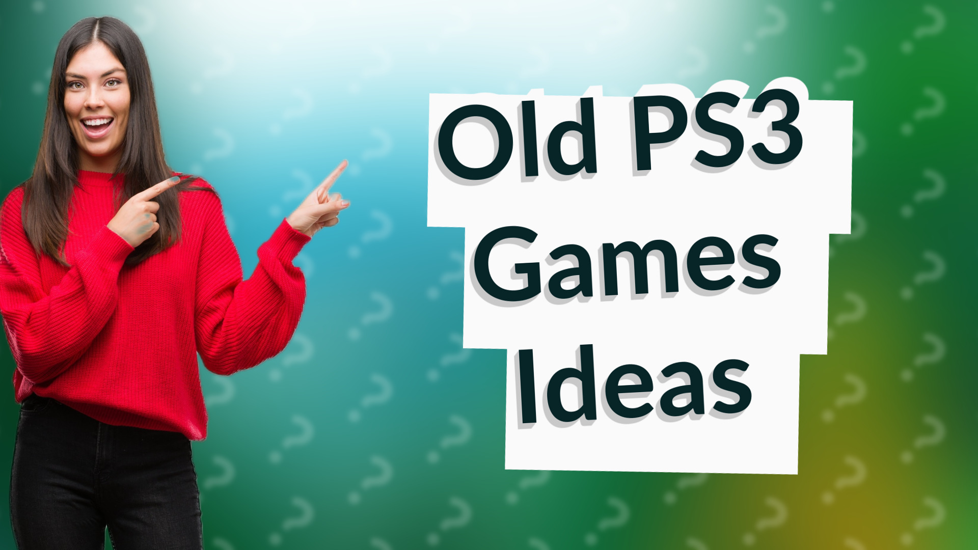 Old PS3 Games Ideas