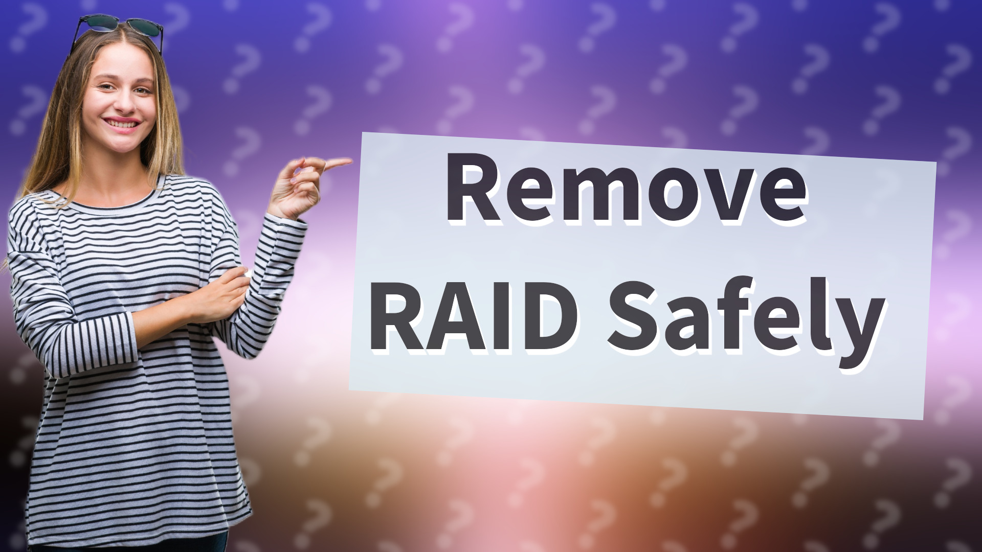Remove RAID Safely