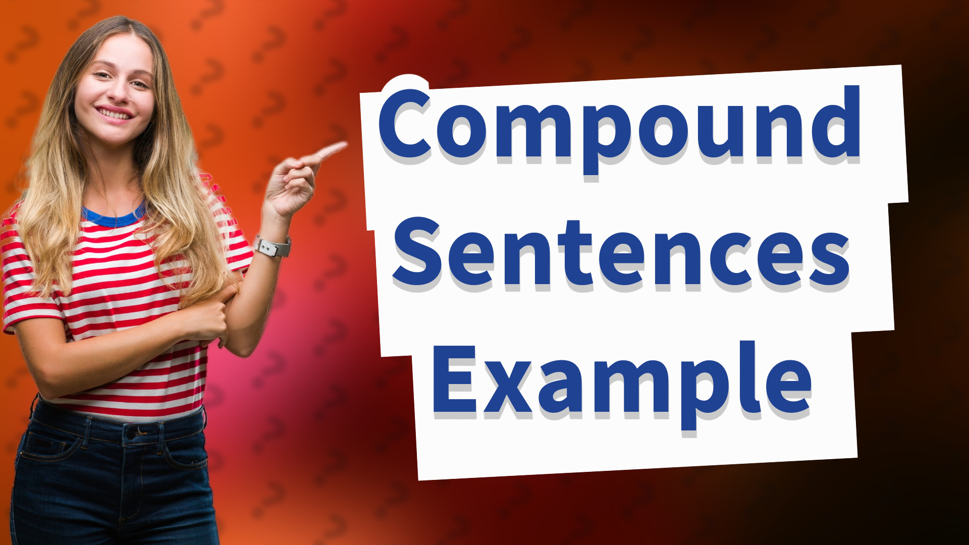 Compound Sentences Example
