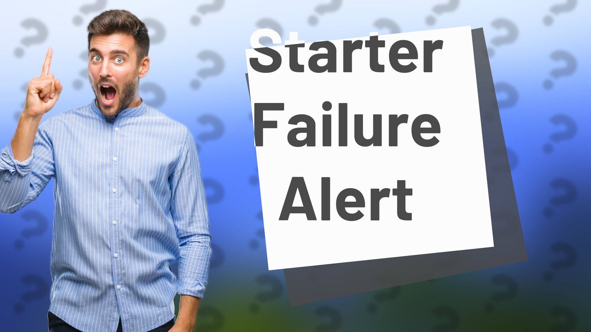 Starter Failure Alert
