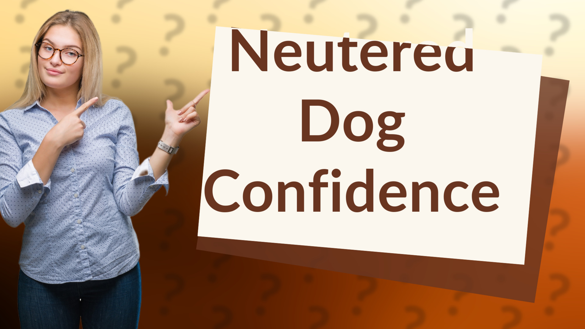 Neutered Dog Confidence