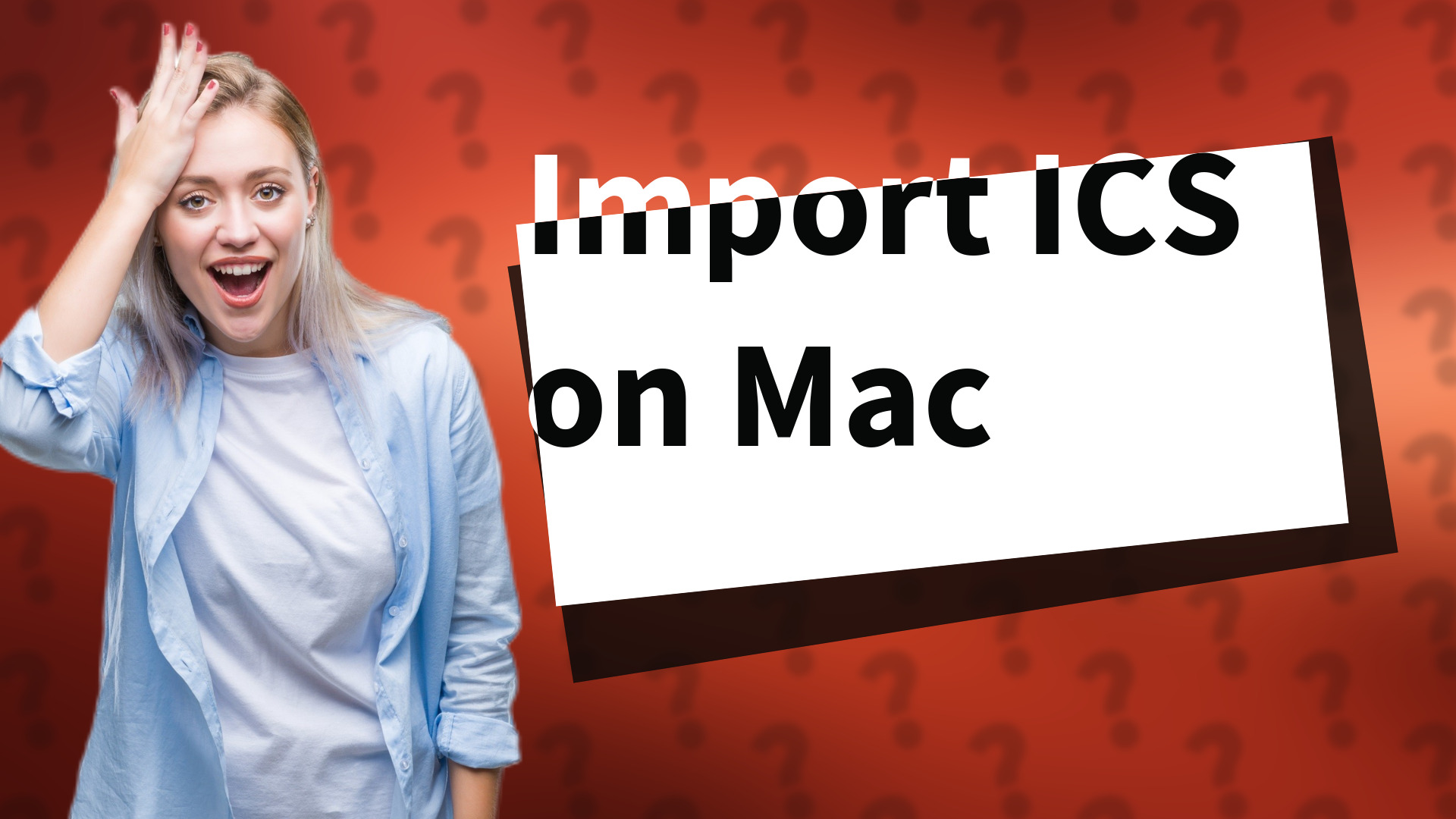 Import ICS on Mac