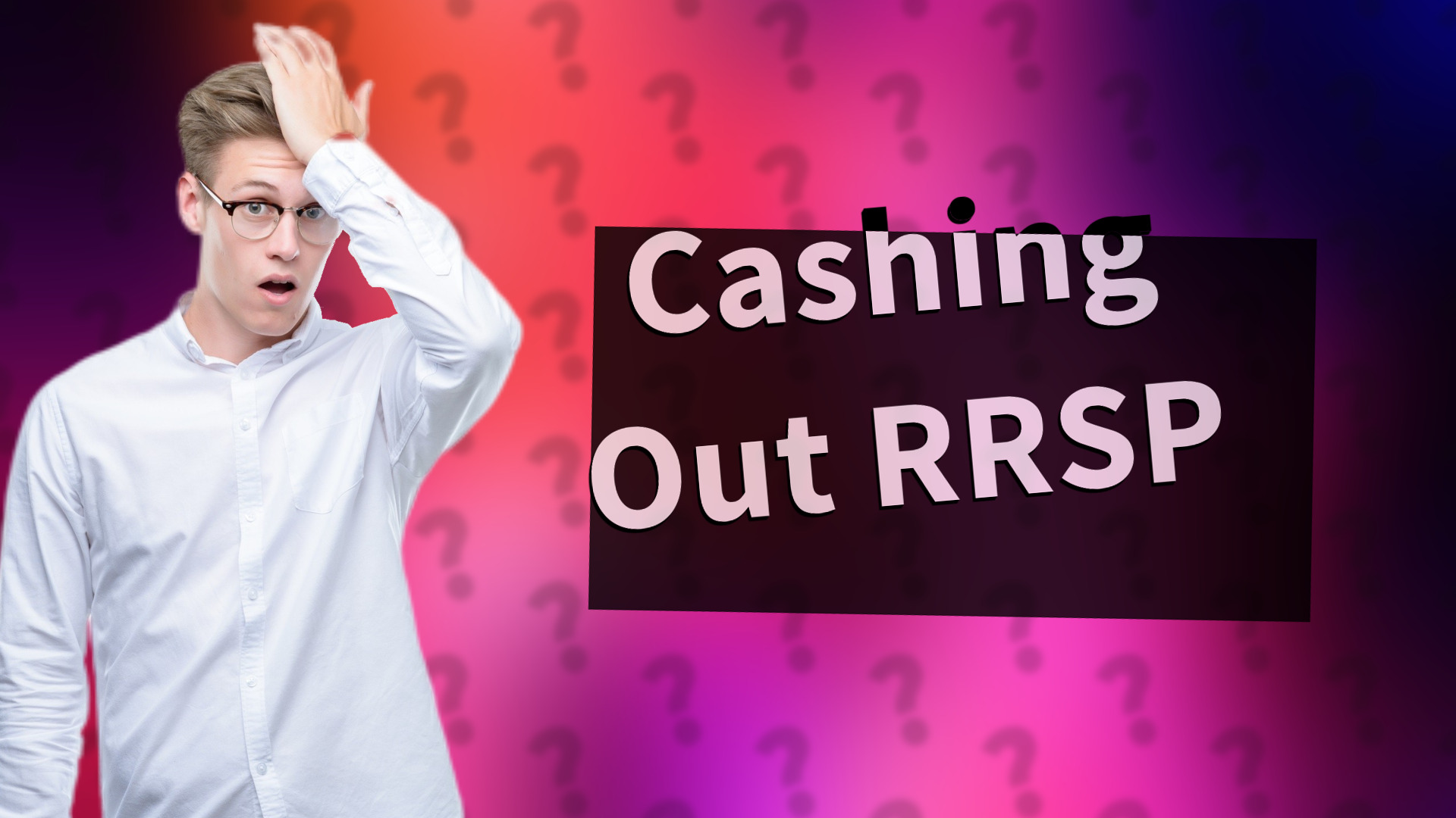 Cashing Out RRSP