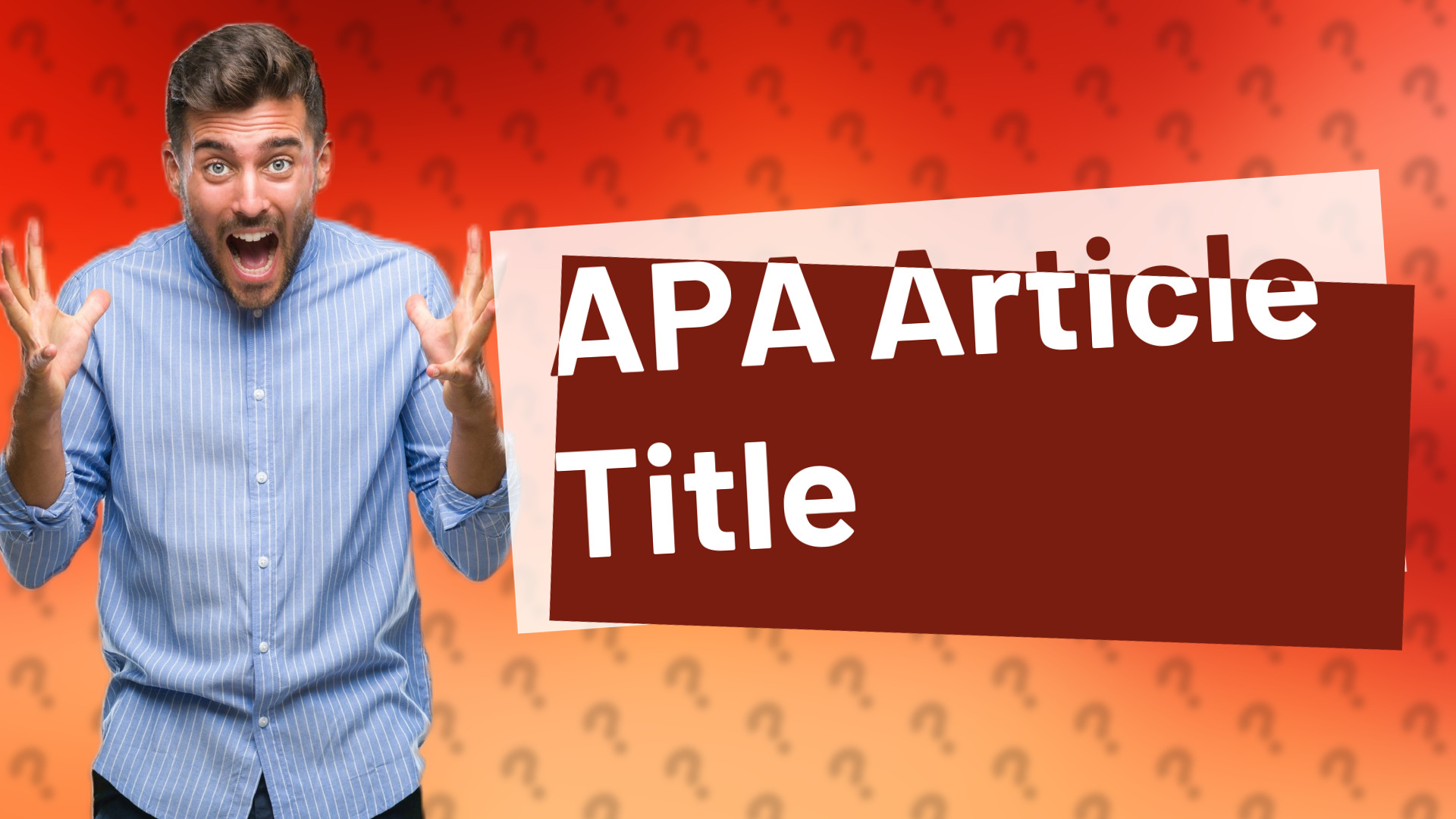APA Article Title
