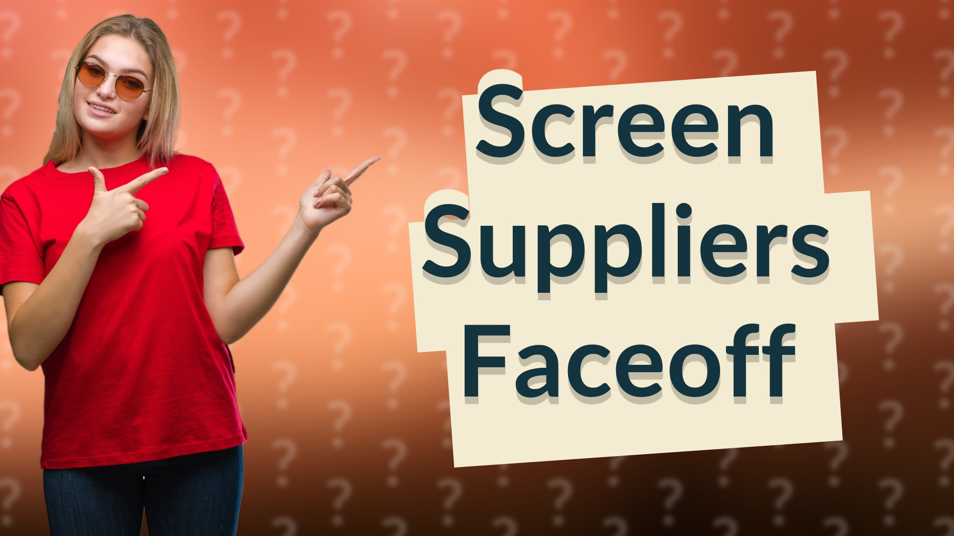 Screen Suppliers Faceoff