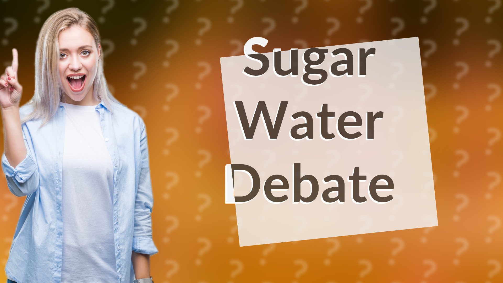 Sugar Water Debate