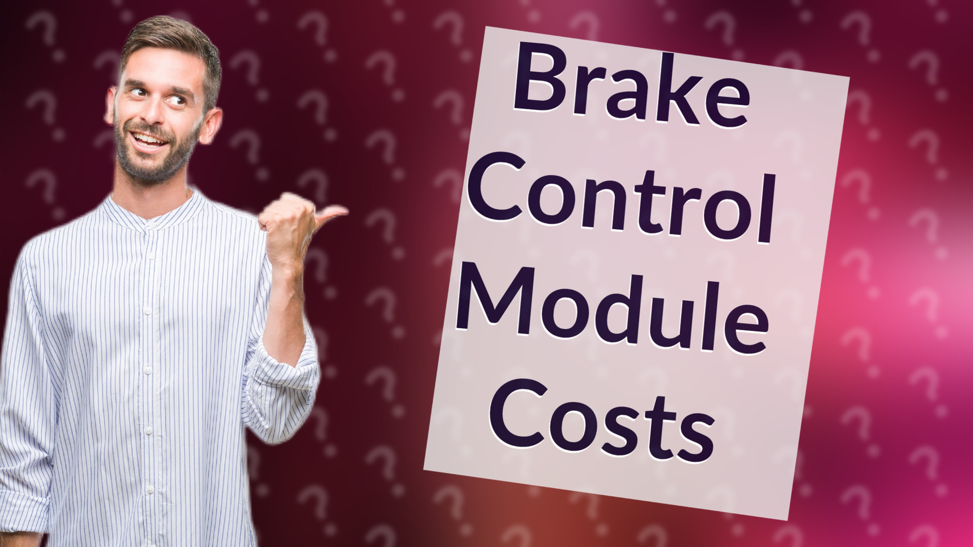 Brake Control Module Costs
