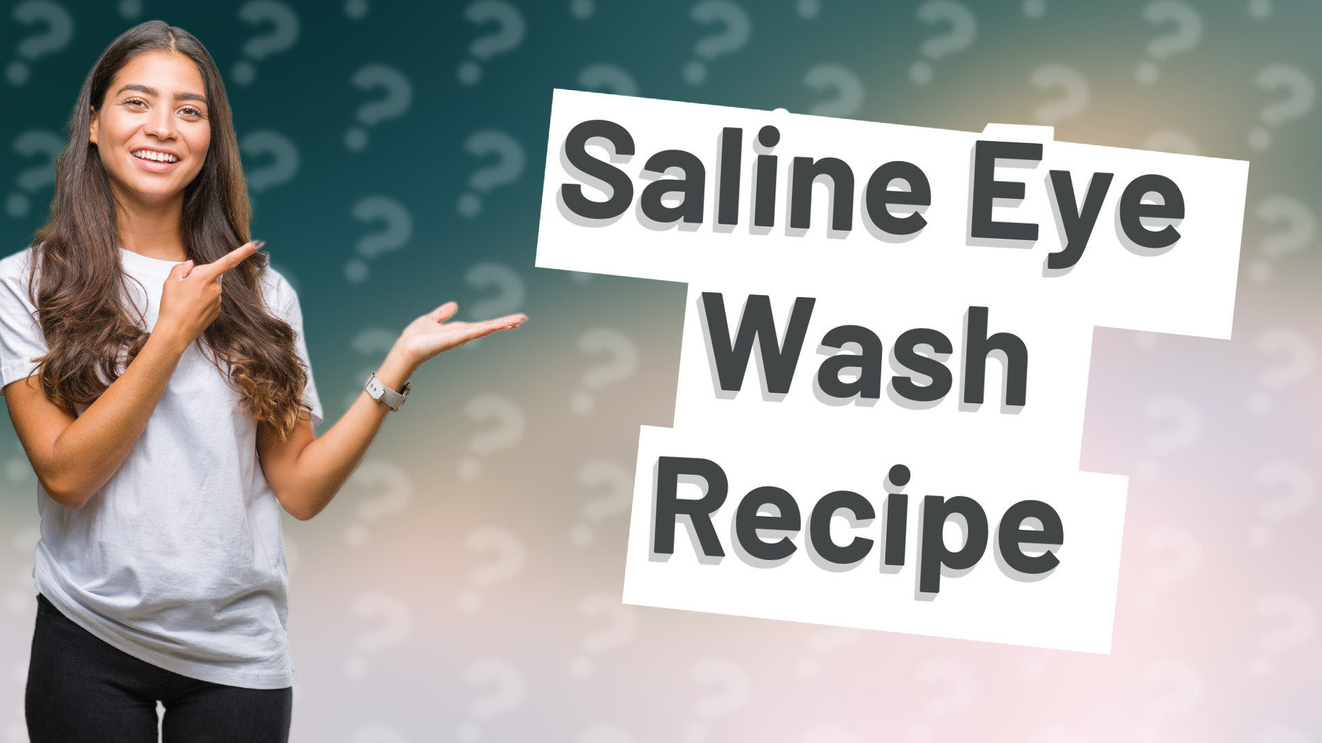 Saline Eye Wash Recipe