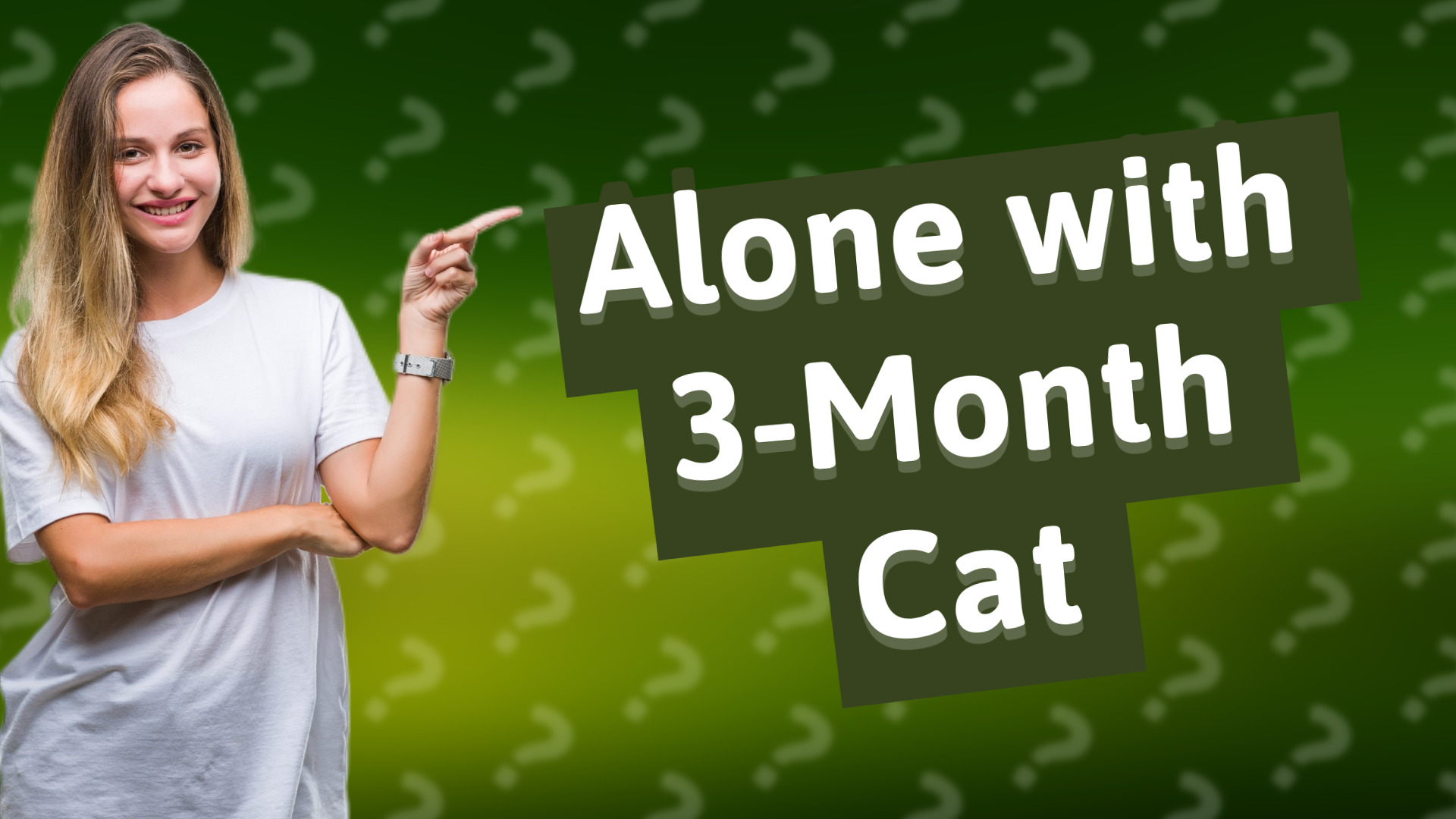 Alone with 3-Month Cat