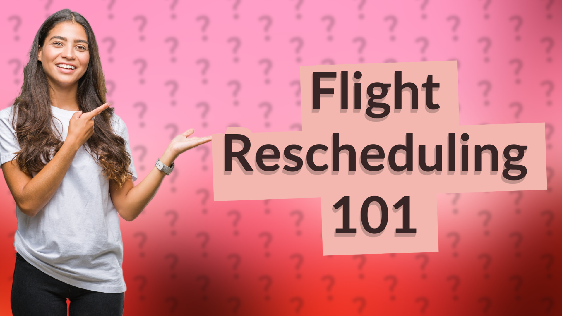 Flight Rescheduling 101