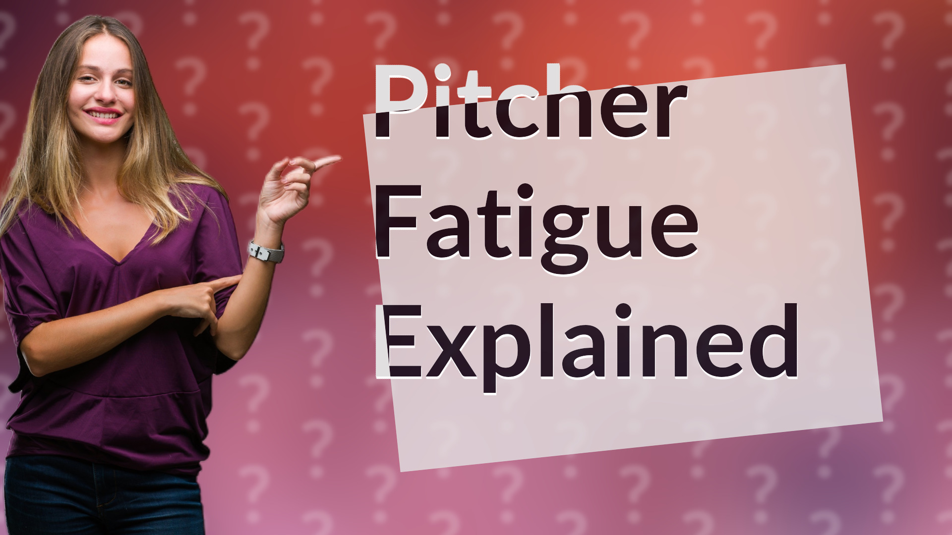 Pitcher Fatigue Explained