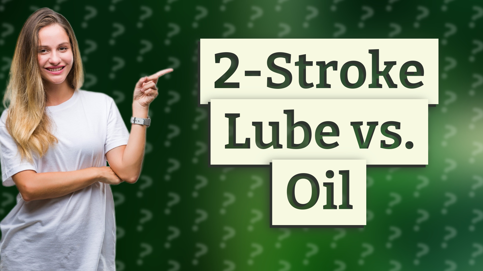 2-Stroke Lube vs. Oil