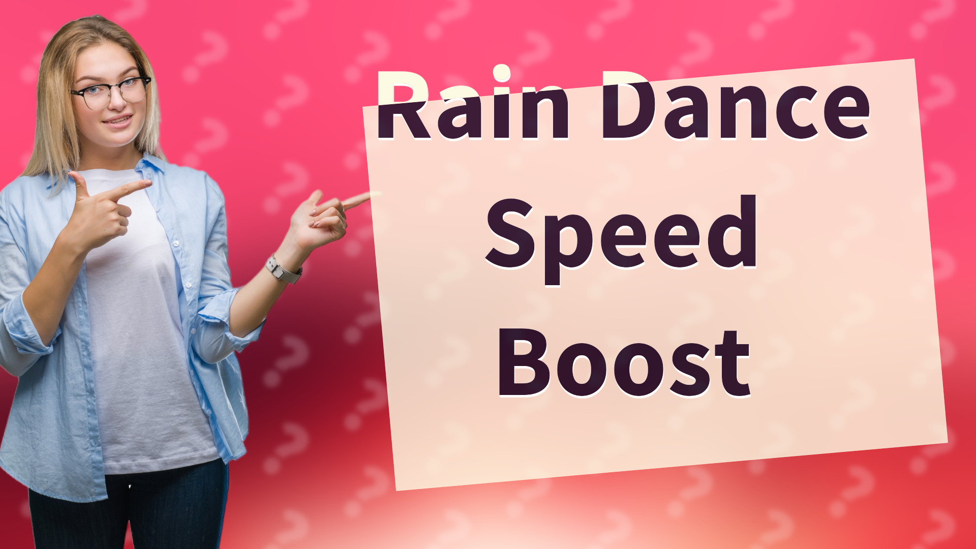 Rain Dance Speed Boost