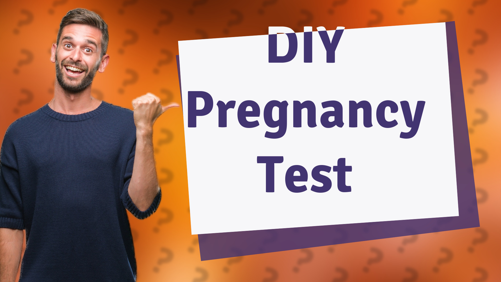 DIY Pregnancy Test