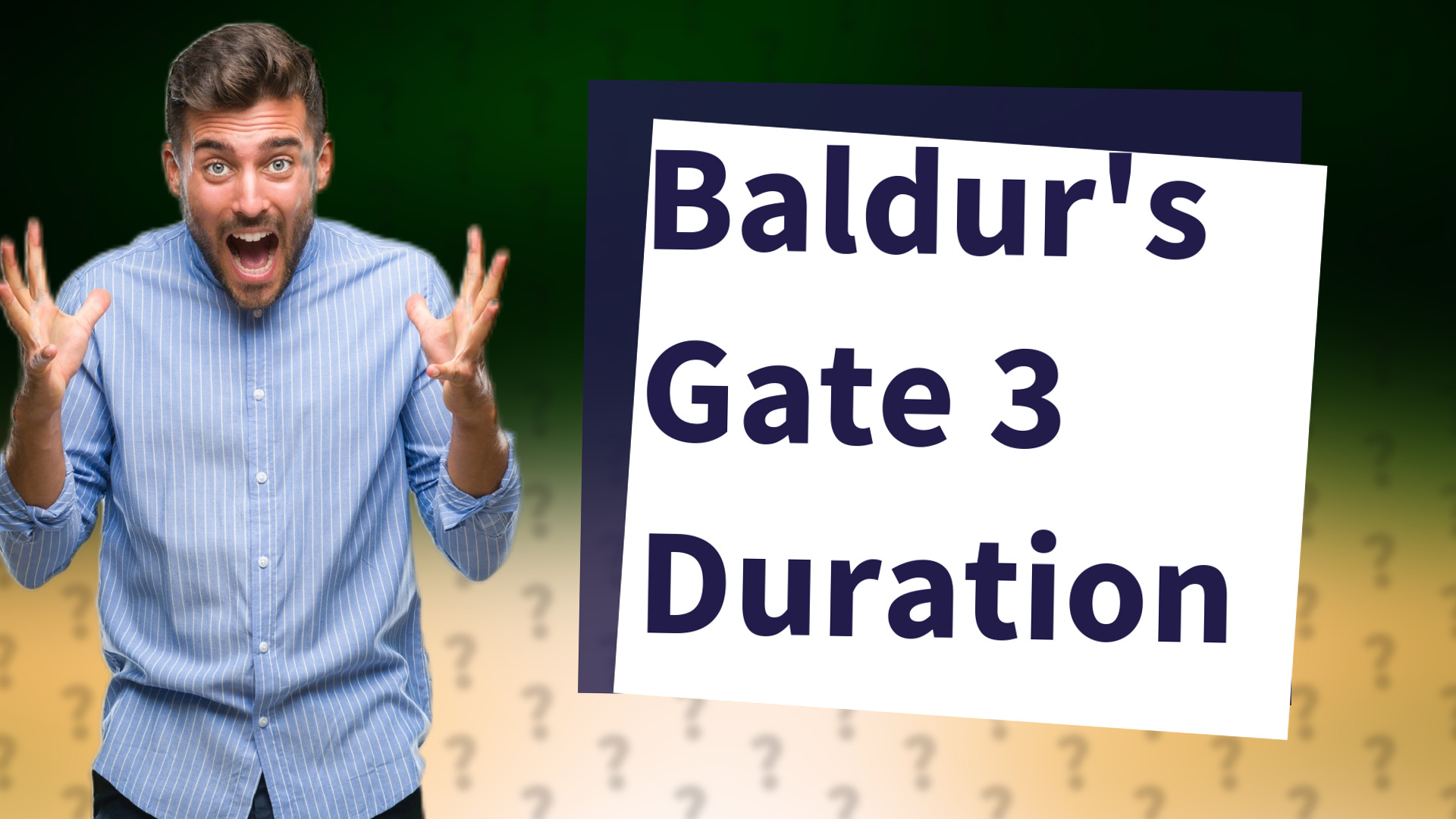 Baldur's Gate 3 Duration