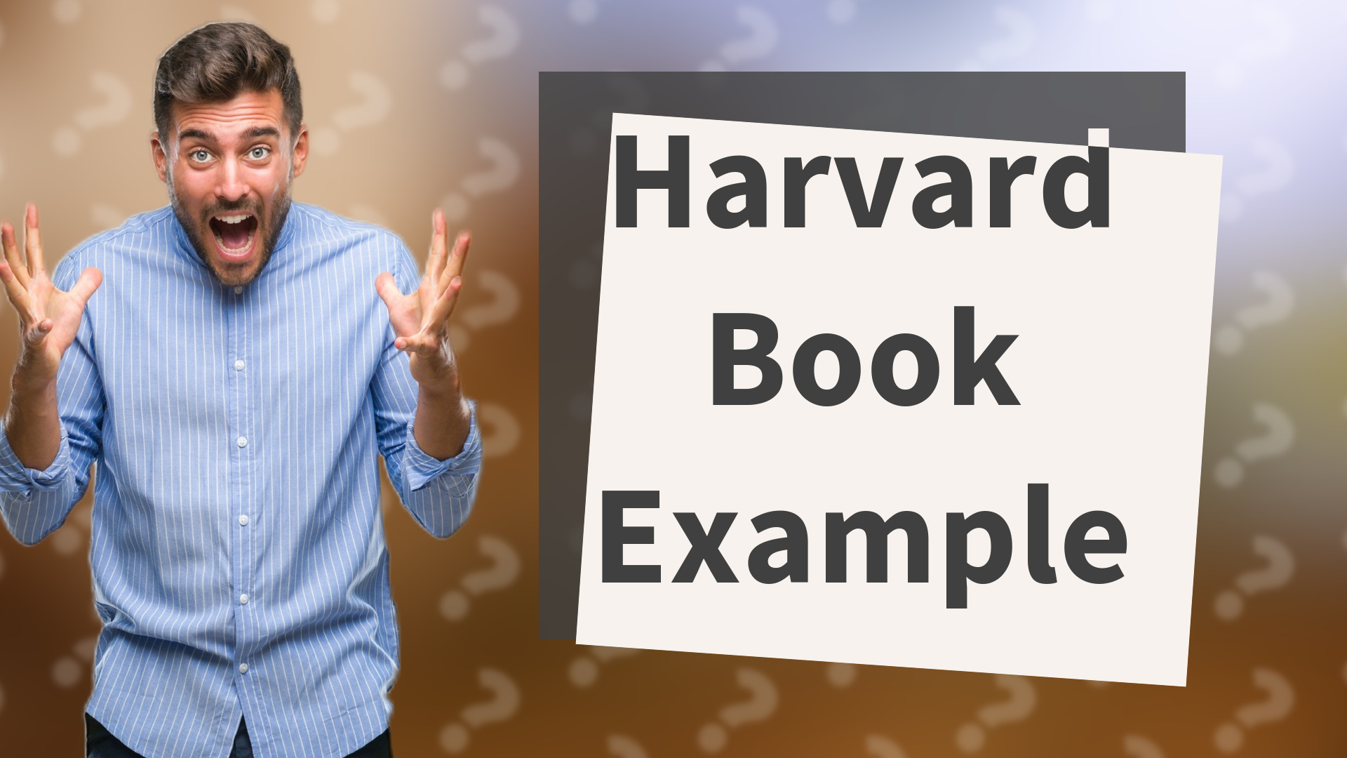 Harvard Book Example