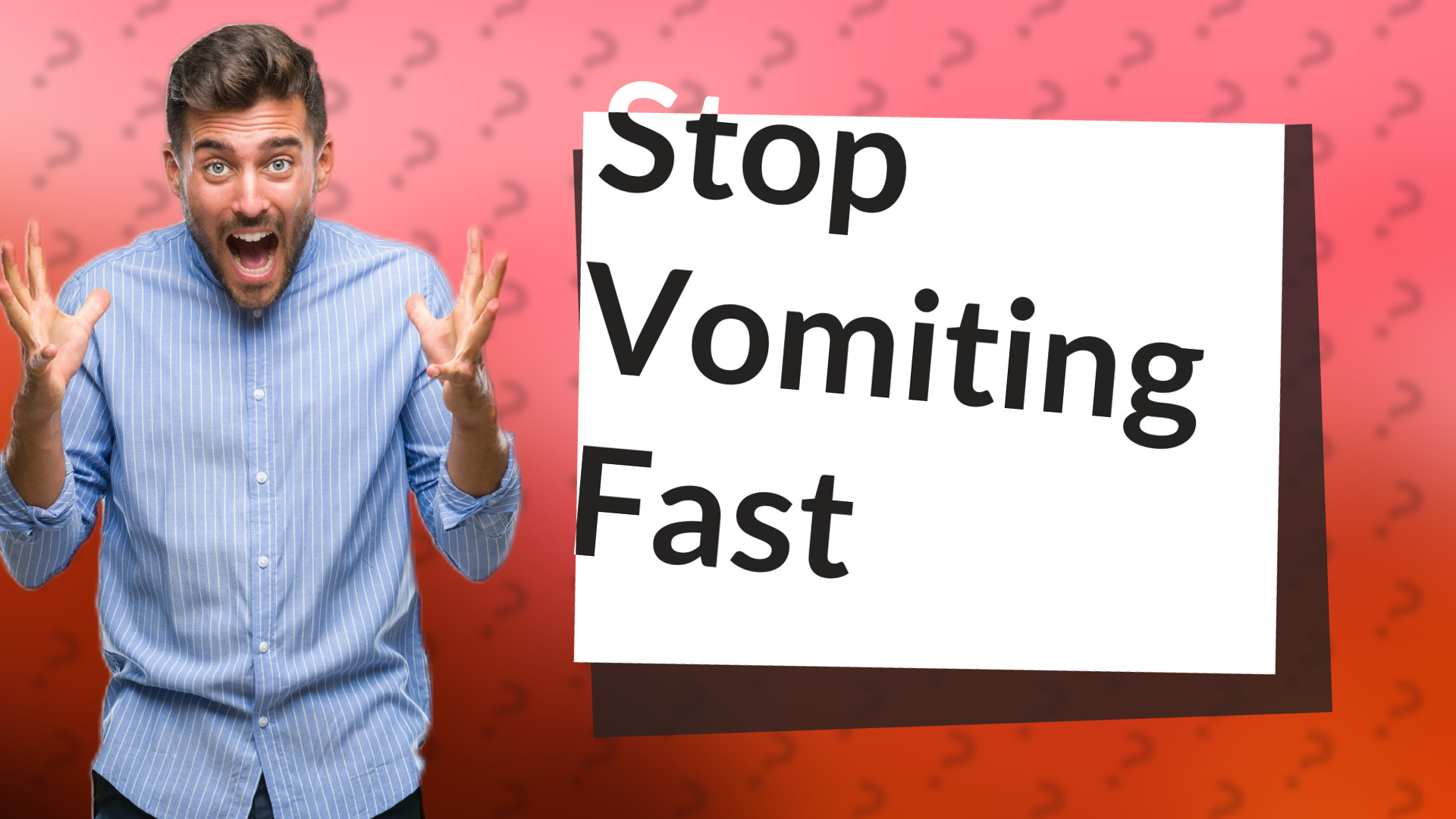 Stop Vomiting Fast