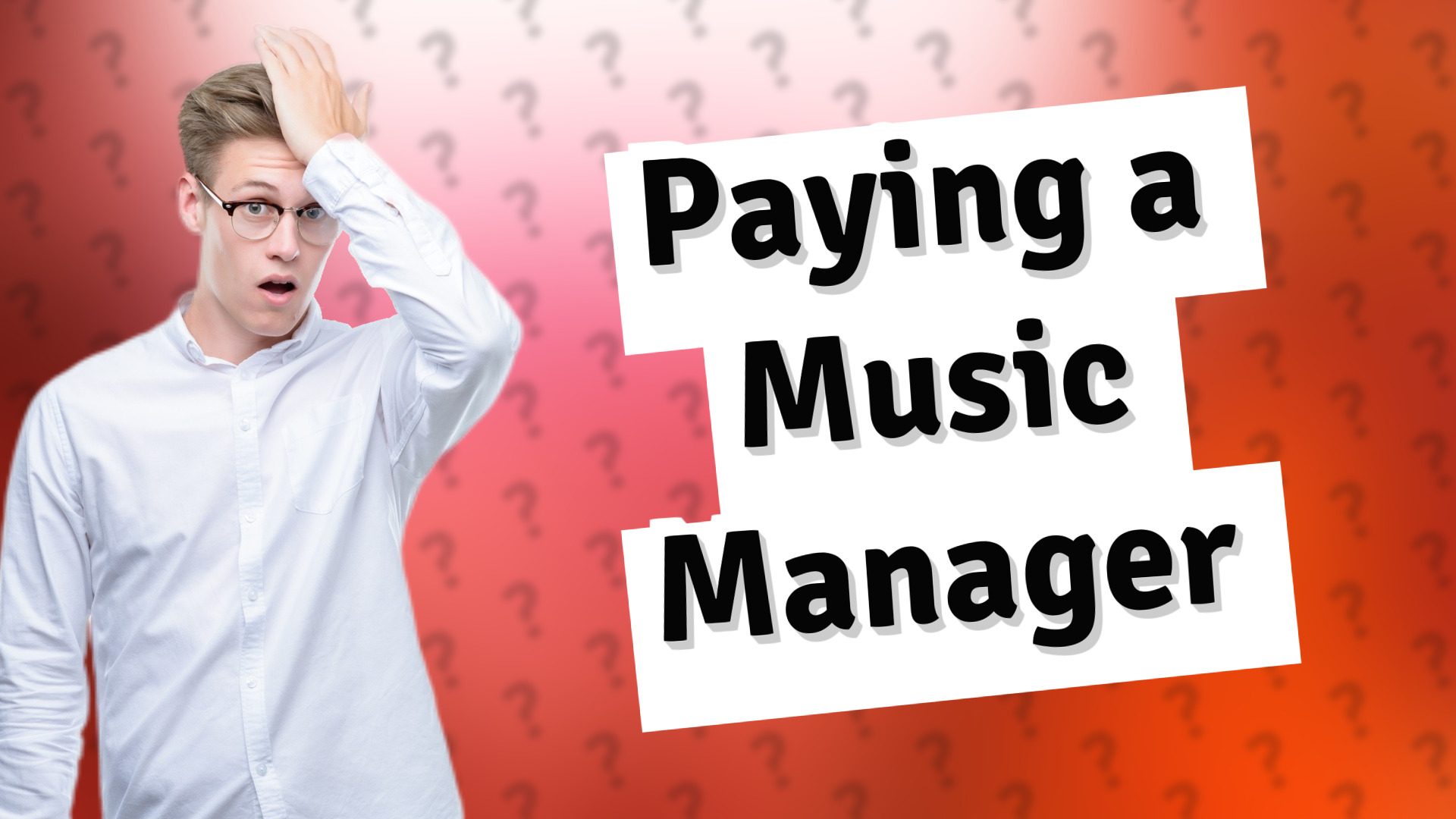 Paying a Music Manager