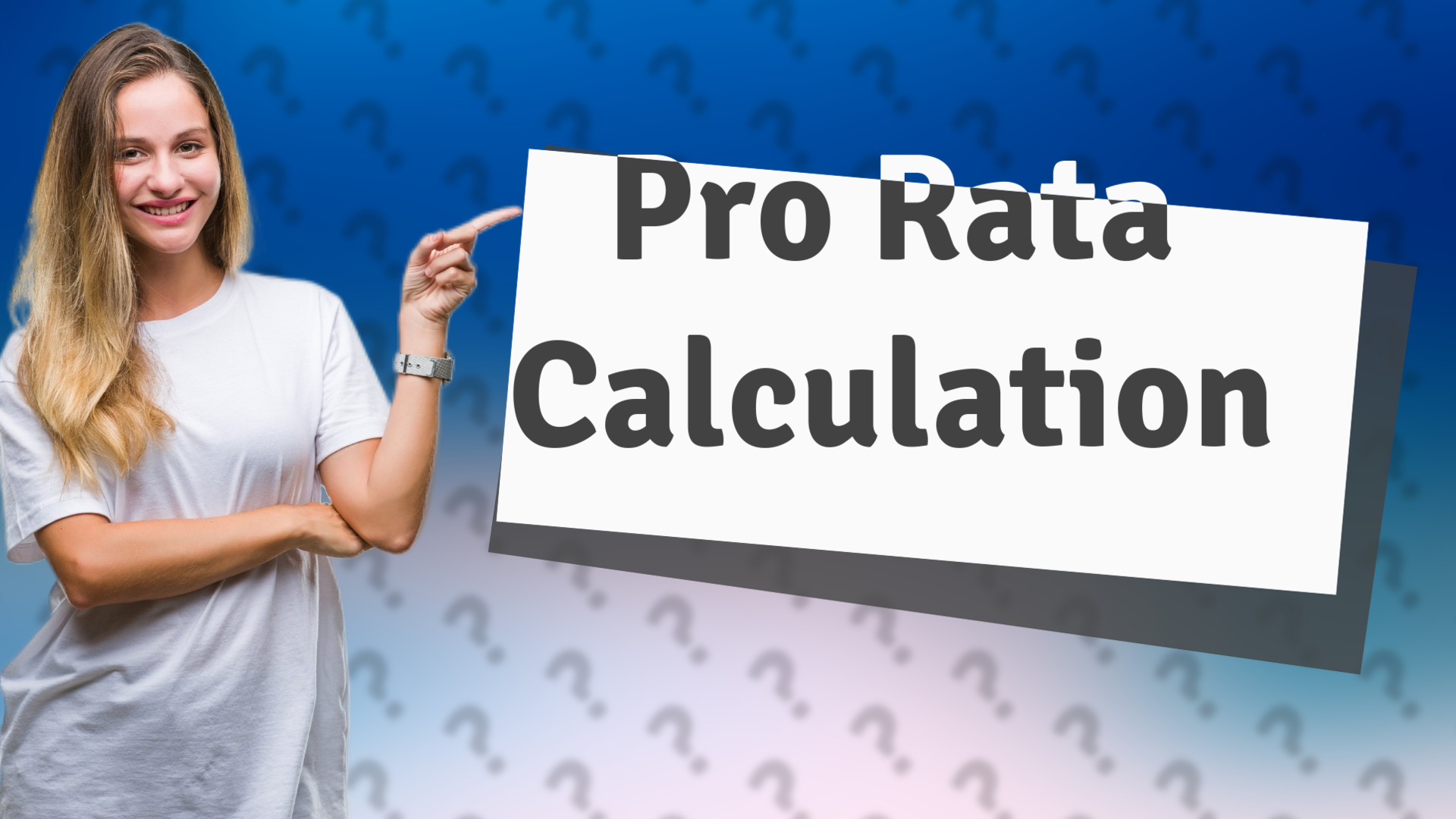 Pro Rata Calculation