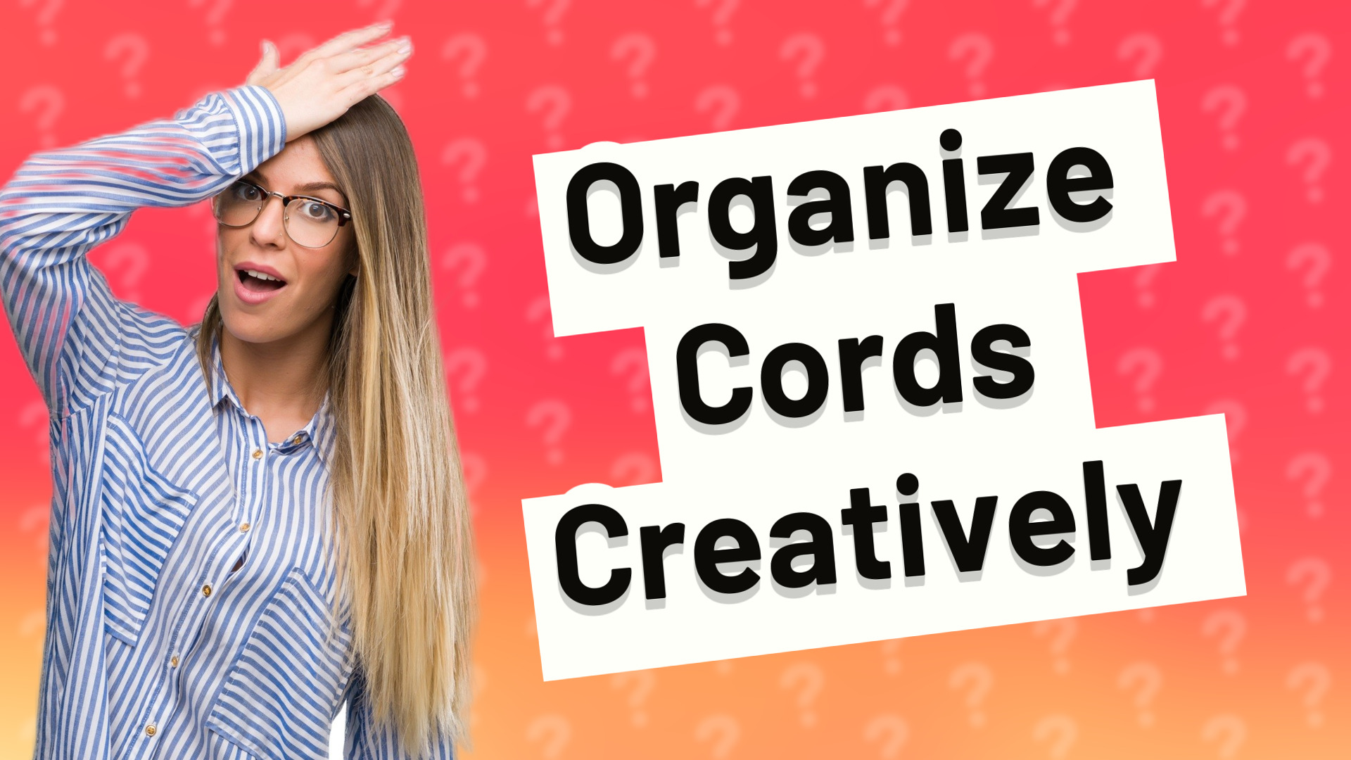 Organize Cords Creatively