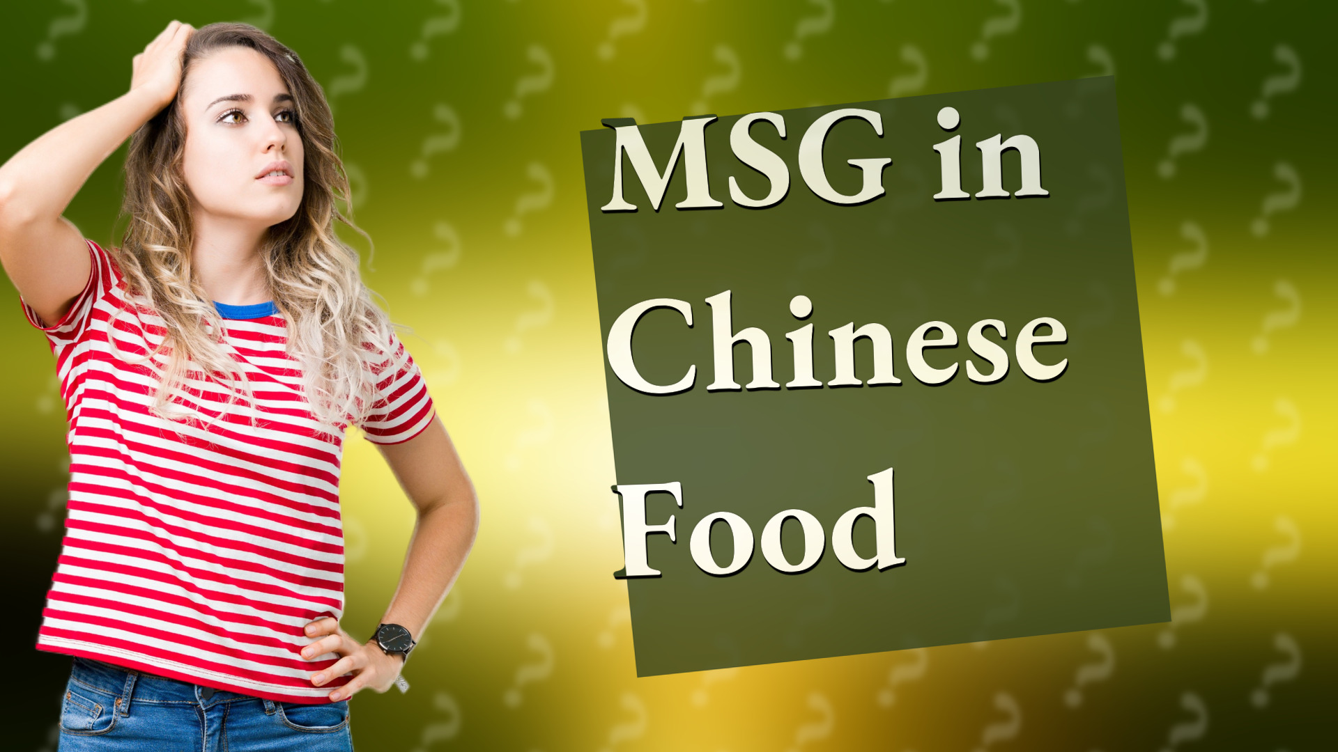 MSG in Chinese Food